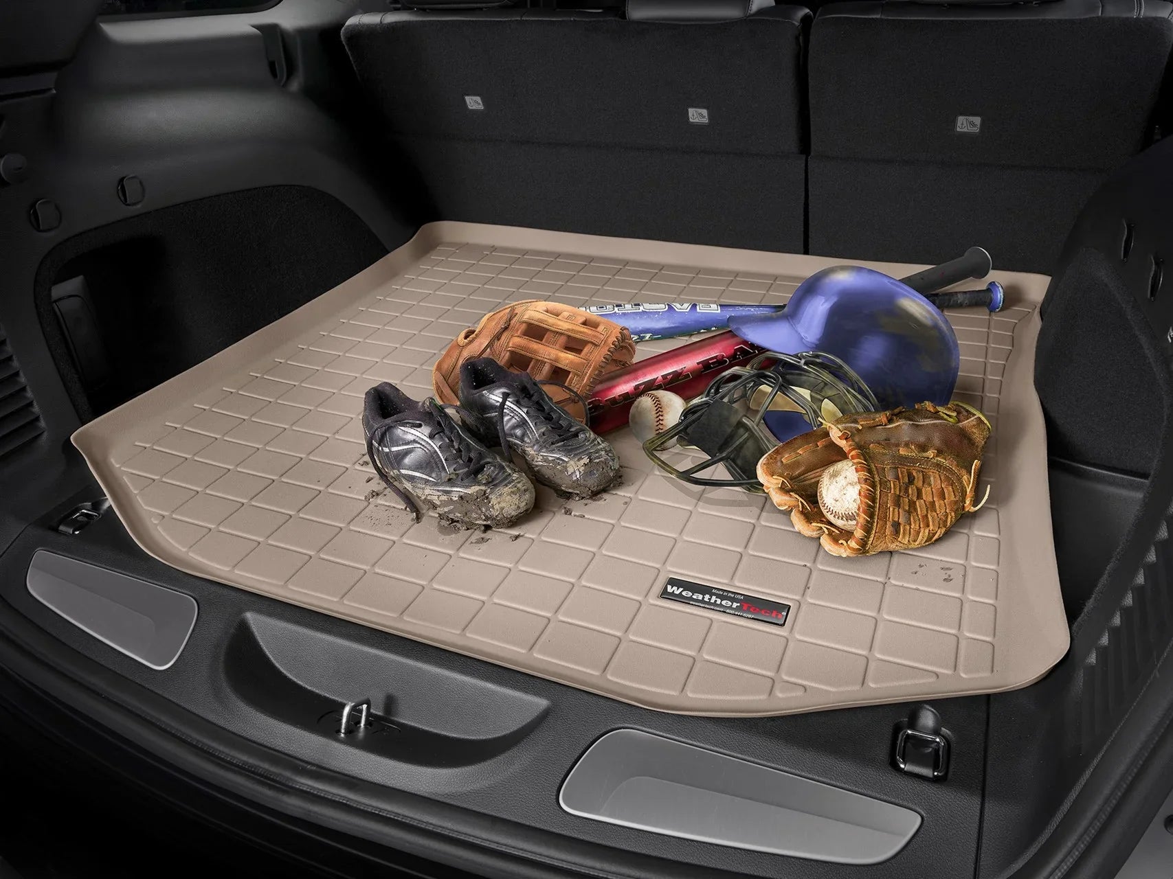Tech Cargo Trunk Liner Matching with Tribute, Escape - Behind 2nd Row Seating, Black