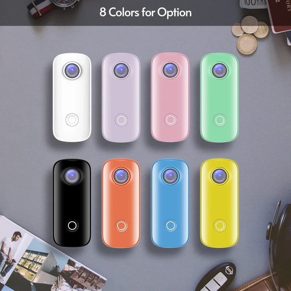 C100 Camera, 1080P30fps Video with Waterproof Case and WiFi Sharing, Document Your Adventure