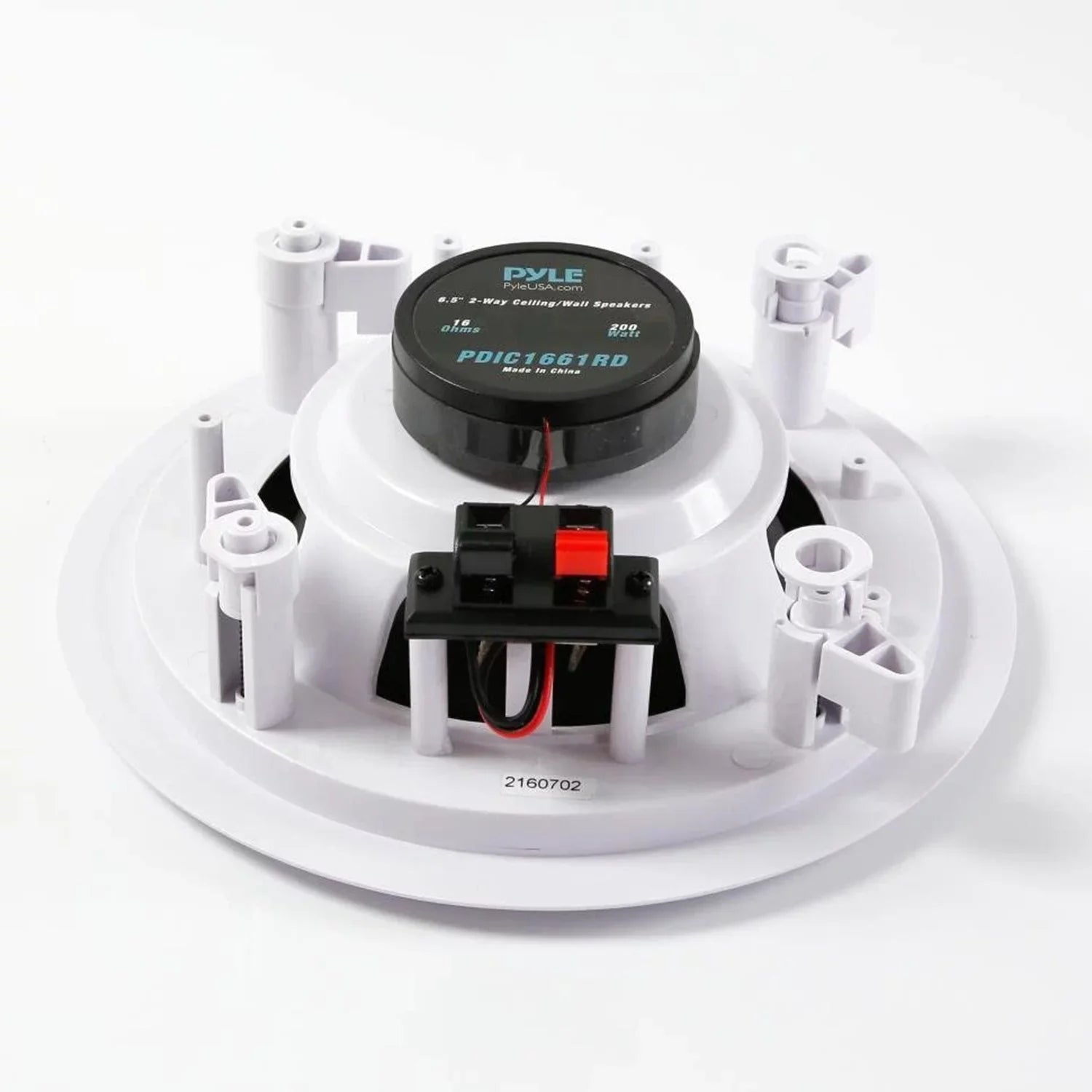 Pyle PDIC1661RD 6.5 Inch 200 Watt In Ceiling Wall 2 Way Speaker System (4 Pairs)