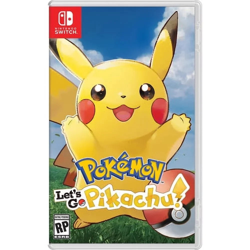 Nintendo Switch Lite Dialga and Palkia Edition with Pokemon: Let's Go, Pikachu