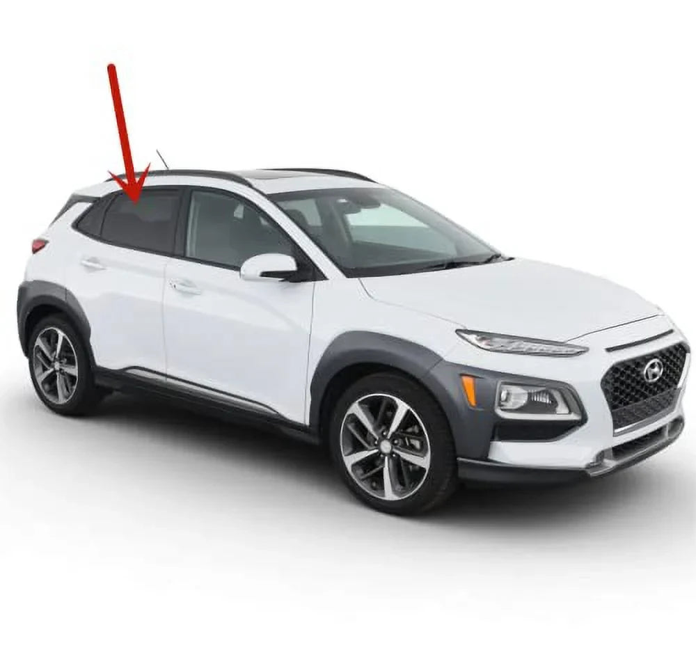 Factory Privacy Tinted Passenger Right Side Rear Door Window Door Glass with Hyundai KONA / KONA Electric / KONA N 2018-2023 Models