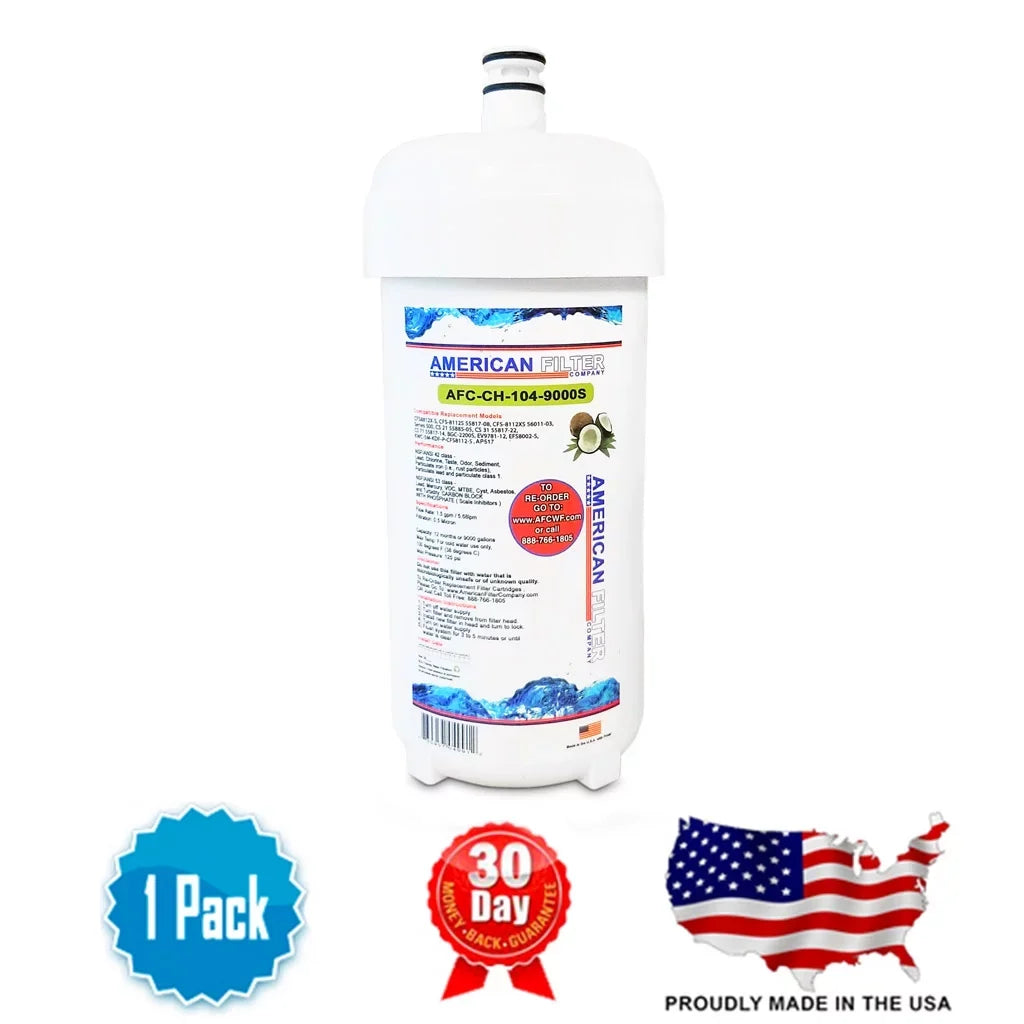 AFC Brand , Water Filters , Model # AFC-CH-104-9000S , with Webstaurant® 635CFS8720S - 1 Filters - Made in U.S.A.