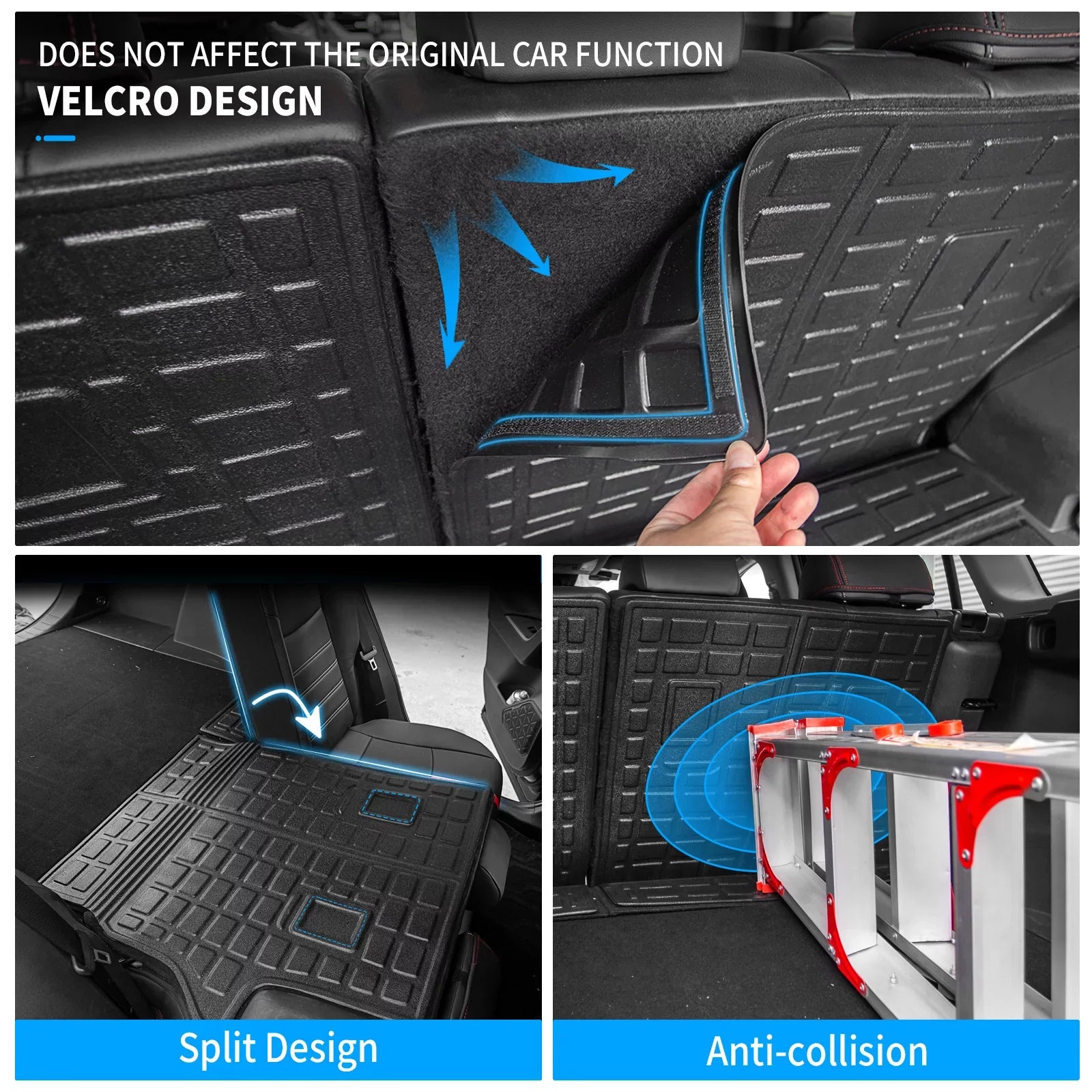 Fit 2019 2020 2021 2022 2023 Toyota Rav4 Floor Mats TPE Cargo Liner All Rear Trunk Mat Toyota Rav4 Accessories (Backrest Mats+Cargo Liner+Floor Mats)
