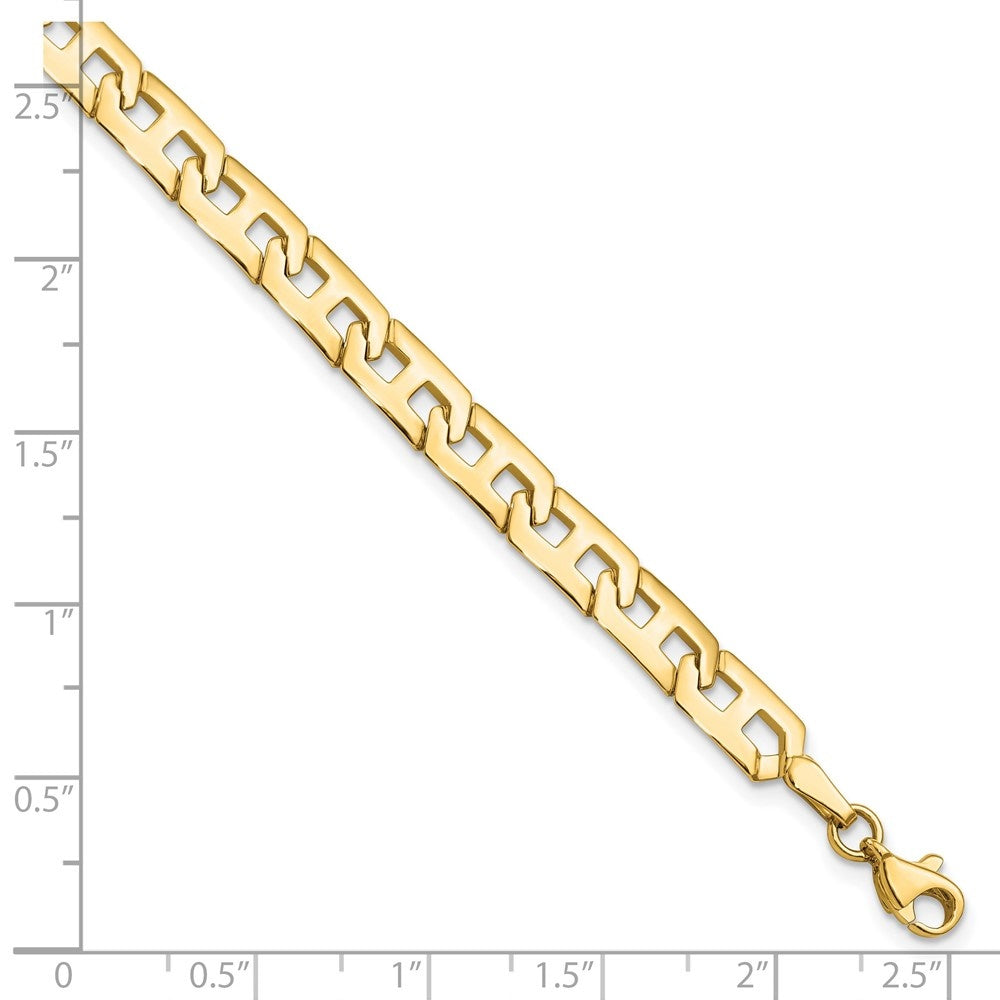 Auriga Fine Jewelry 14K Yellow Gold Polished Fancy Link Bracelet 7.5inch Women