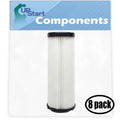 8-Pack Replacement Dirt Devil Featherlite Bagless Upright UD40135 Vacuum HEPA Filter - with Dirt Devil 3JC0280000, F1 HEPA Filter