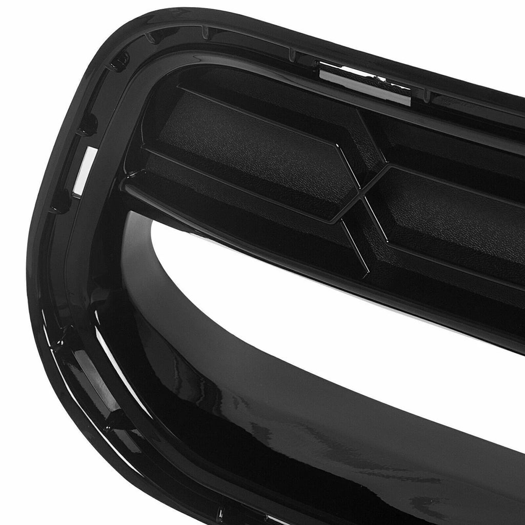 Kojem Front Lower Grille 2014-2019 Chevrolet Corvette C7 All Models Z06 Style Bumper Shield Painted Glossy Black Plastic (W/O Front Camera Bracket)