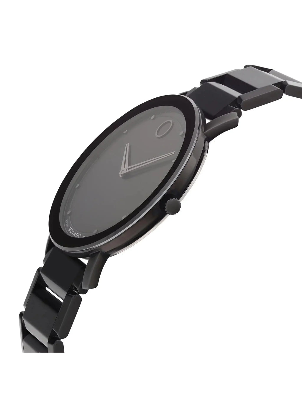 Movado Modern Classic 40mm Steel Black Dial Quartz Men Watch 0607408