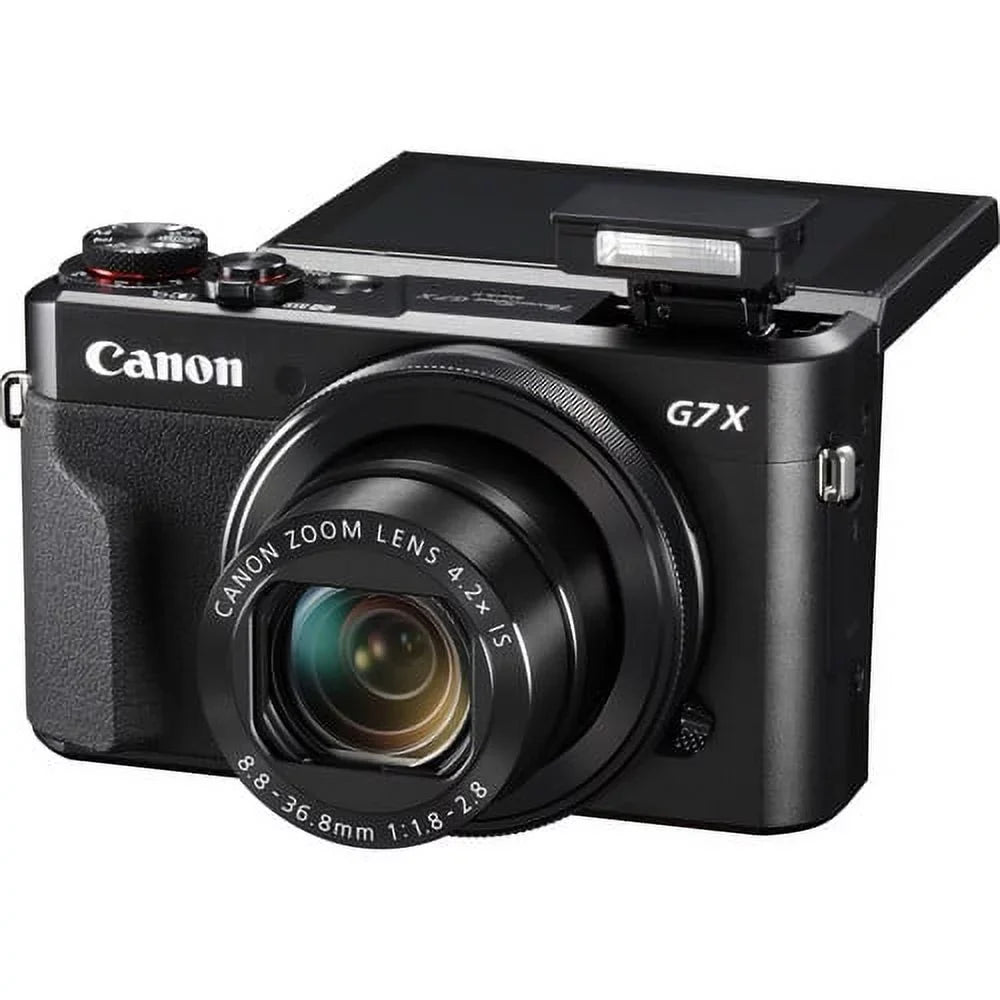 Canon PowerShot G7X Mark II Digital Camera + Pixi Starter Bundle Kit