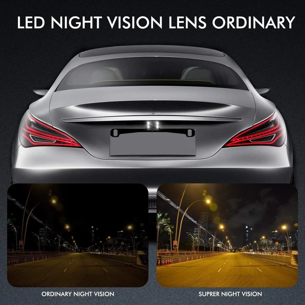 AUTO-VOX 4.3”LCD OEM Rear View Mirror Monitor with IP 68 Waterproof Back Up Car Camera, Night Vision Back Up Camera System Parking & Reversing (T2 )