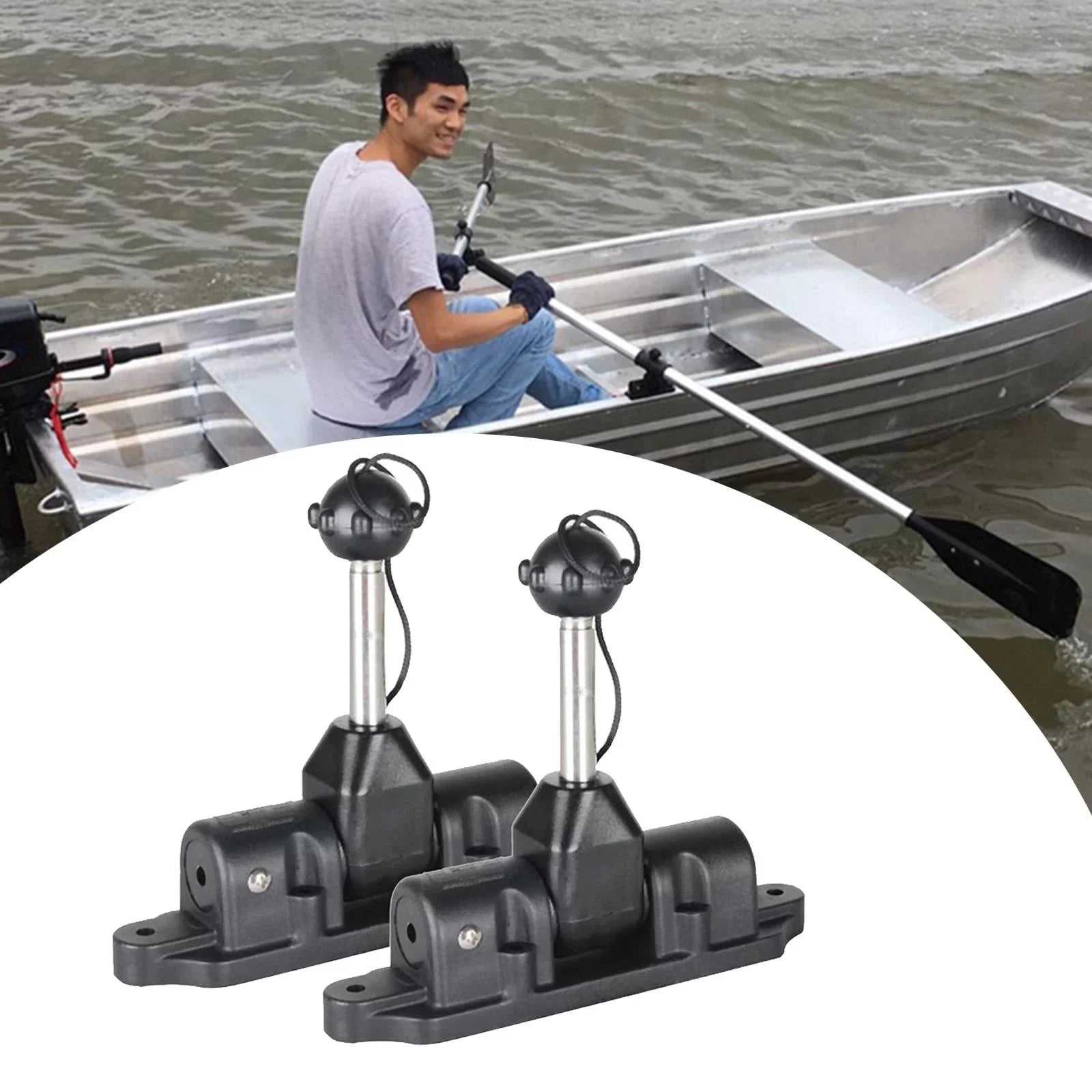 2 Pack Universal Oar Holders Rack Paddle Lock Support Holder Inflatable Watercraft Dinghy Raft Kayak Canoe Accessories All