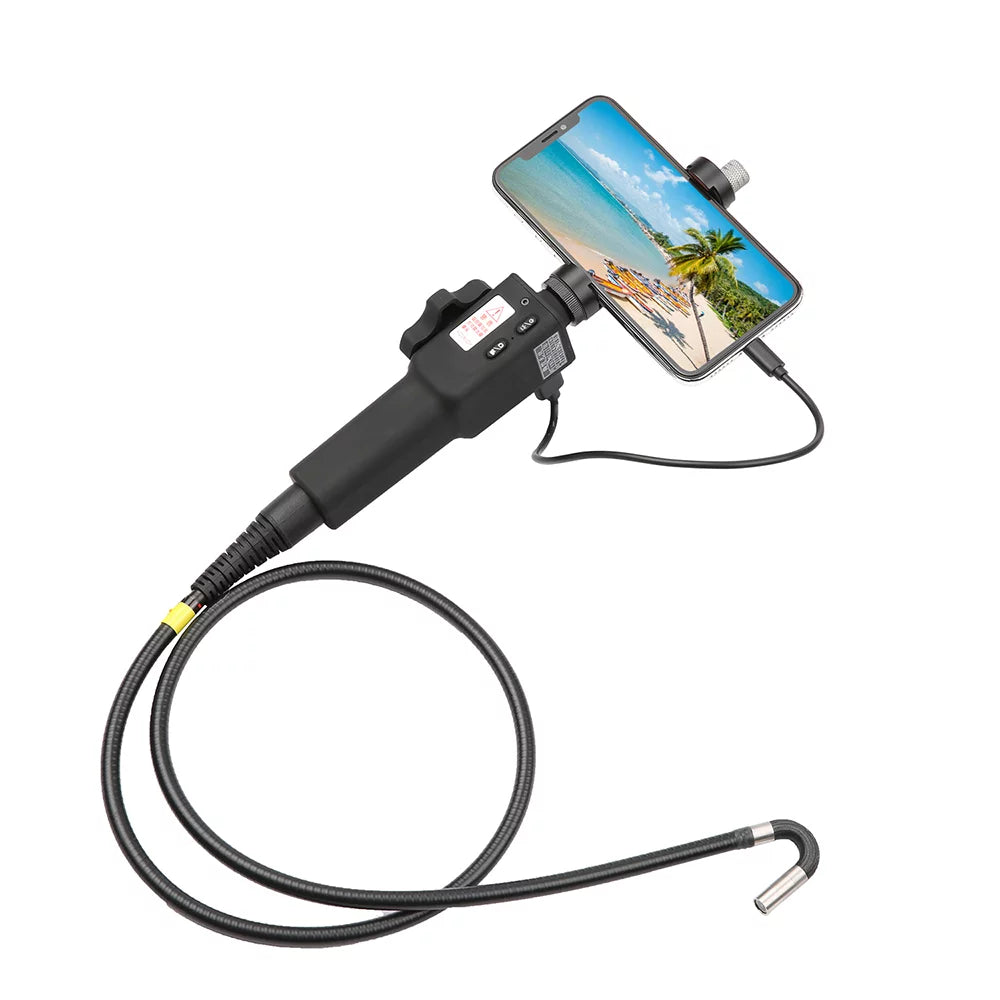 Shinysix Industrial Endoscope, 6.3-inch Screen 8.5mm Lens Manual Steerable Tube 8.5mm With Video Manual Steerable 1m 3.5-inch To 6.3-inch Lens Capture Videos Steerable Qisuo Siuke Nebublu