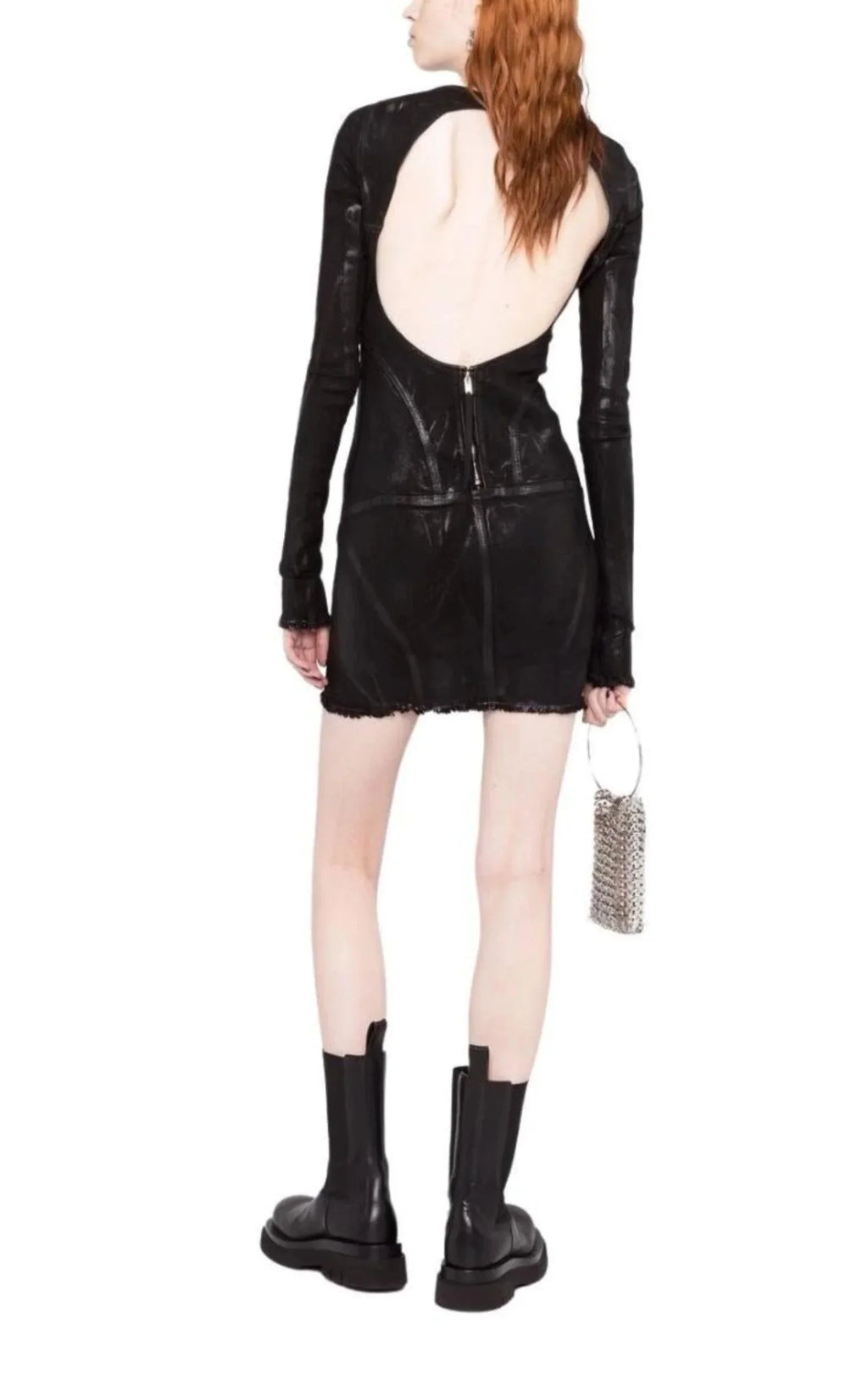 Open-back Mini Cotton Dress