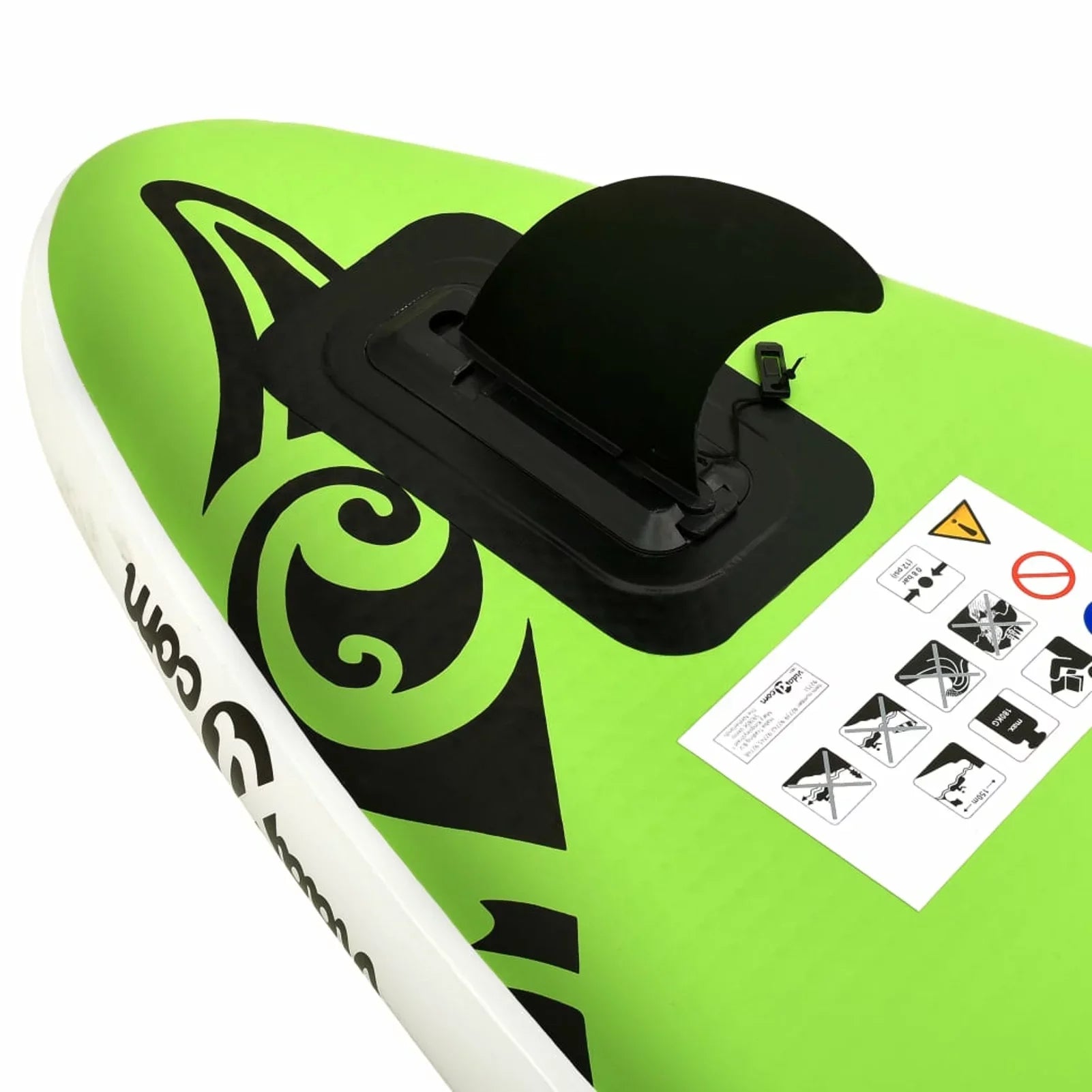 MABOTO Inflatable Paddleboard Set 126"x29.9"x5.9" Green