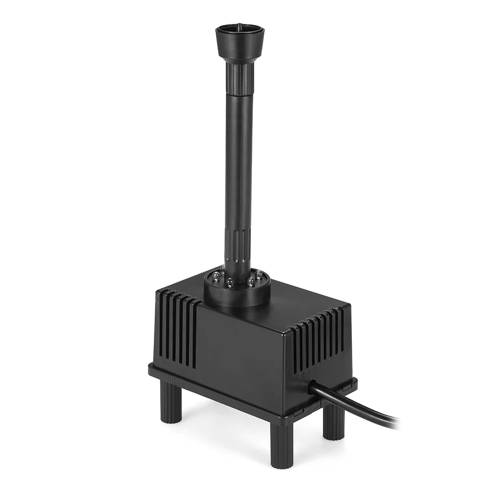Lixada LED Light Submersible Water Pump 10W Fish Aquarium Bird Bath Garden Pond Fountain 600L/H AC