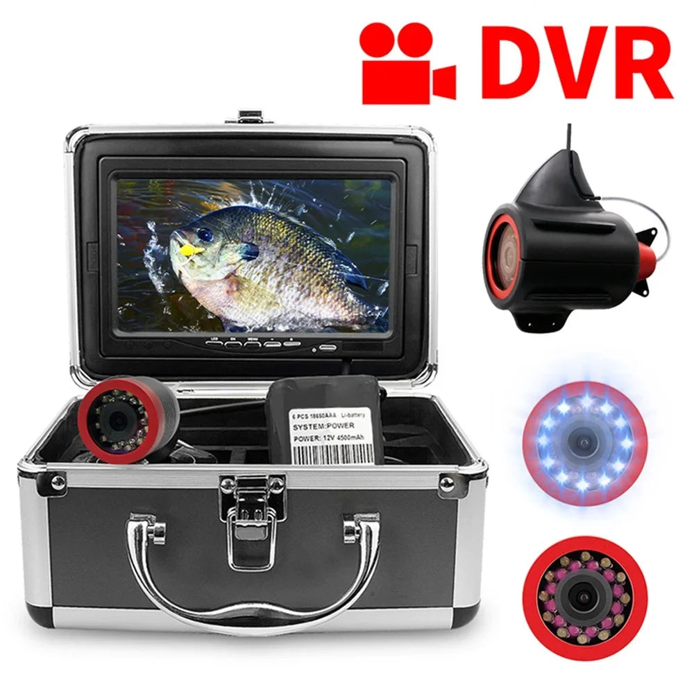 Erchang 7 Inch DVR Underwater Fishing Camera Portable Video Fish Finder Lake Sea Fishing, Compact and Lightweight, Convenient Traveling Anglers