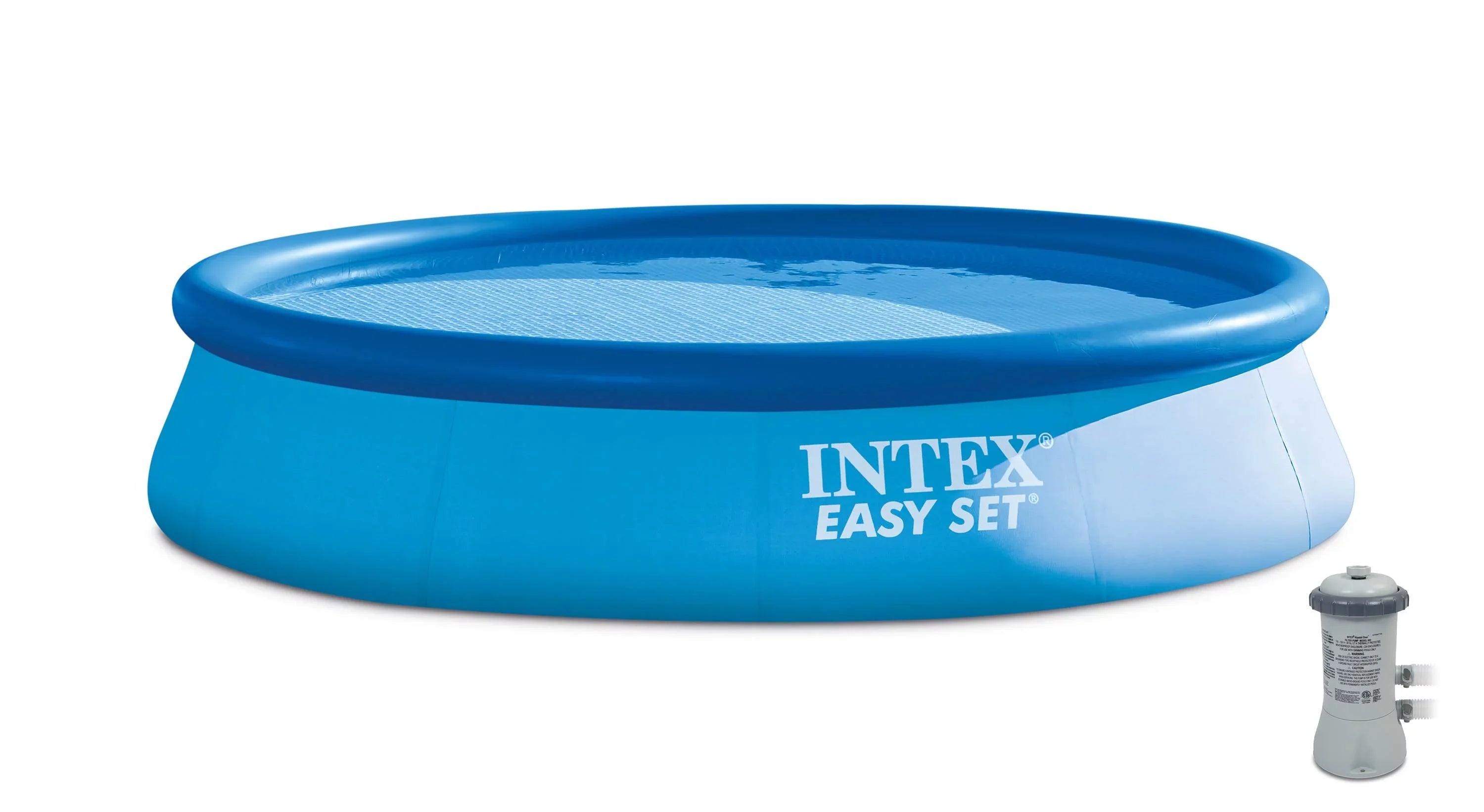 Intex 13' x 32" Easy Set Inflatable Outdoor Pool with Filter Pump & Shield