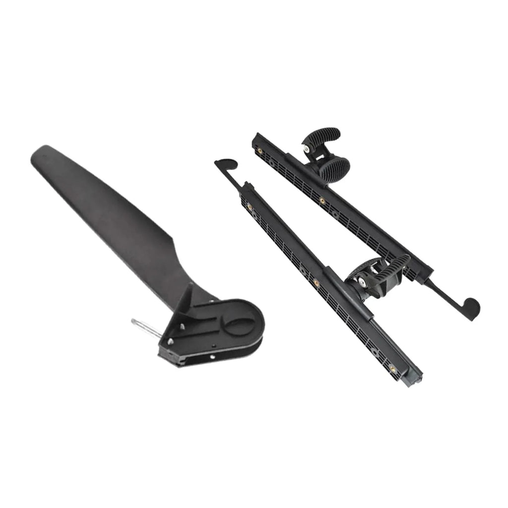 kesoto Kayak Rudder Kayak Foot Pegs Vessel Tail Watercraft Rudder with Foot Brace Pedals Fishing Craft Canoeing Marine Accessories