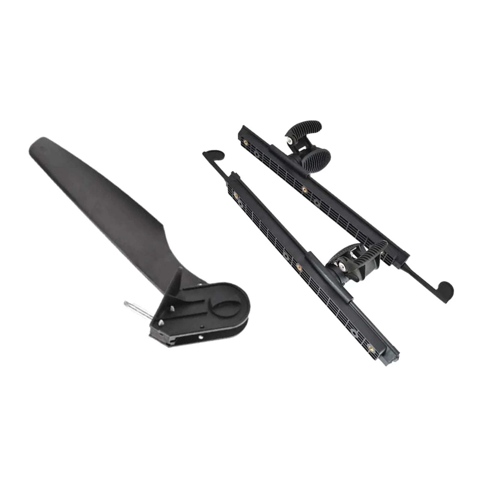 kesoto Kayak Rudder Kayak Foot Pegs Vessel Tail Watercraft Rudder with Foot Brace Pedals Fishing Craft Canoeing Marine Accessories