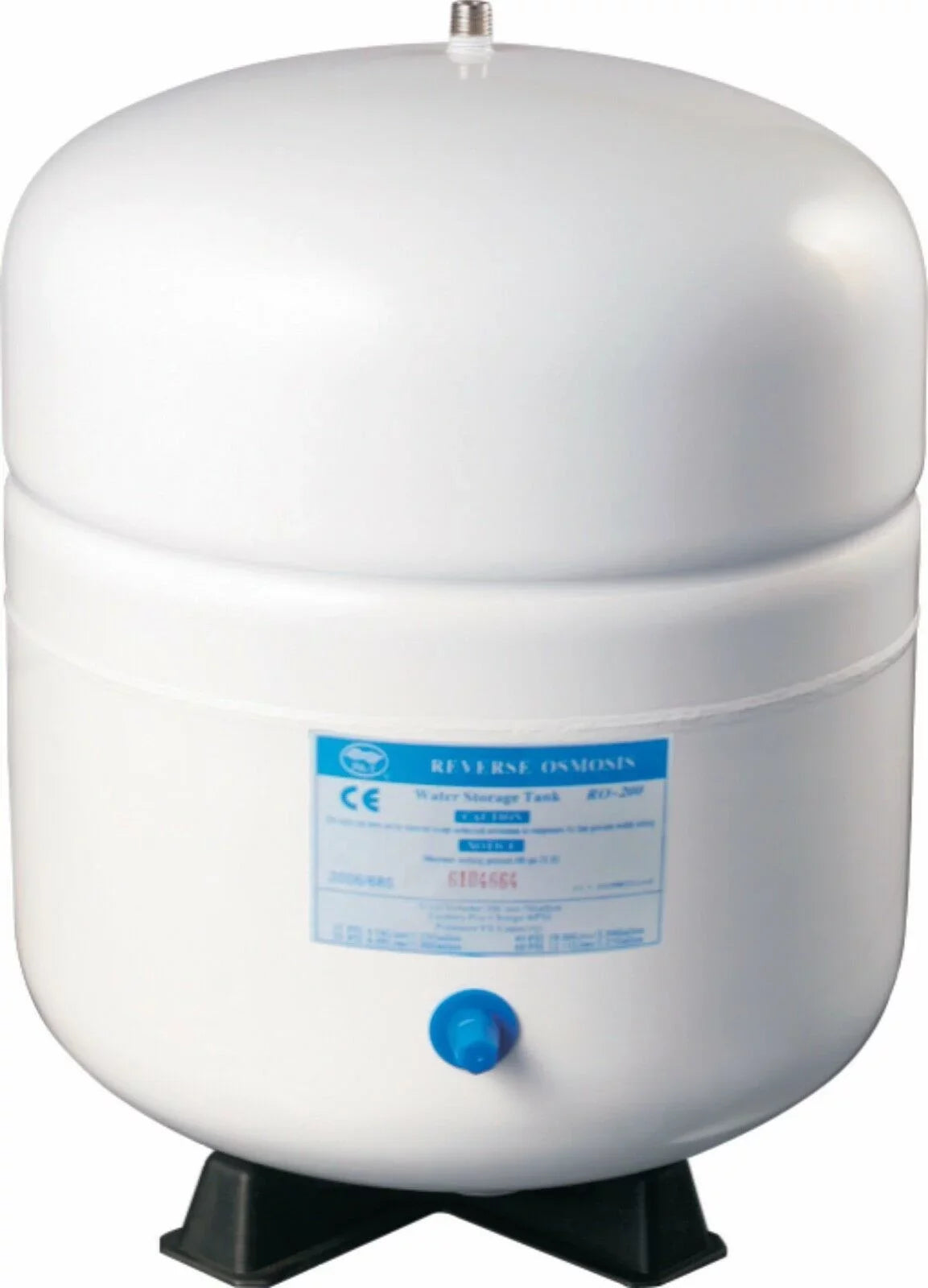 Bluonics Pressurized Water Storage Tank with Ball Valve Reverse Osmosis RO Systems, 4 Gallon