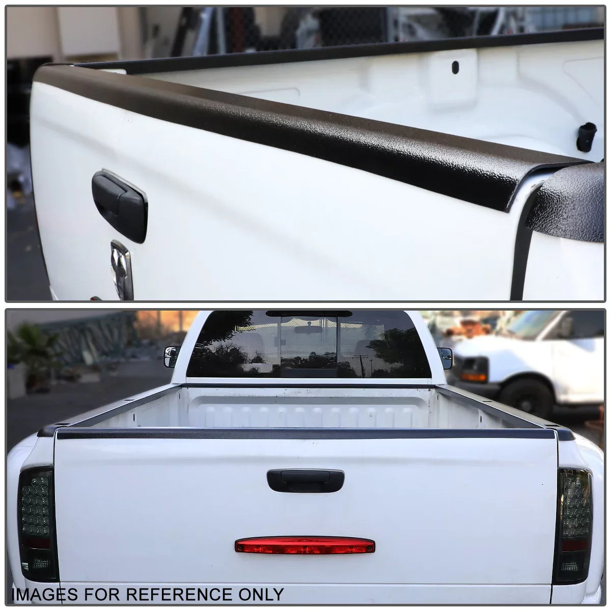 DNA Motoring BEDC-R-015 For 2000 to 2005 Toyota Tundra Bed End Rear Tail Gate Cap Molding Coating 01 02 03 04