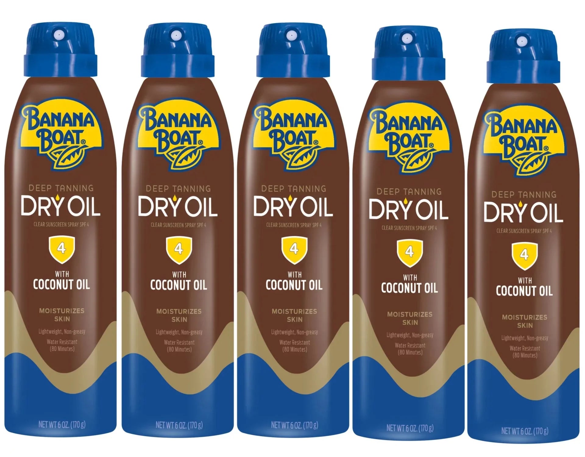 Banana Watercraft UltraMist Deep Tanning Dry Oil - SPF 4 - 6oz (Pack of 5)