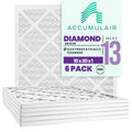 Accumulair Diamond 10x30x1 MERV 13 Air/Furnace Filters (6 pack)