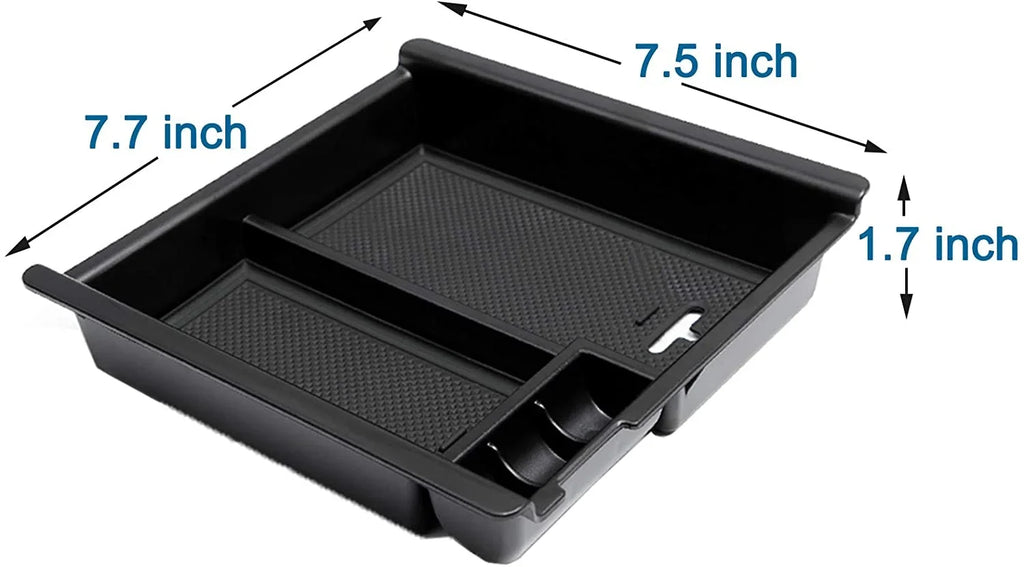 JDMCAR Center Console Tray Organizer with Toyota Tacoma Accessories 2016-2022 2023, Armrest Insert Container ABS Material Secondary Storage Box
