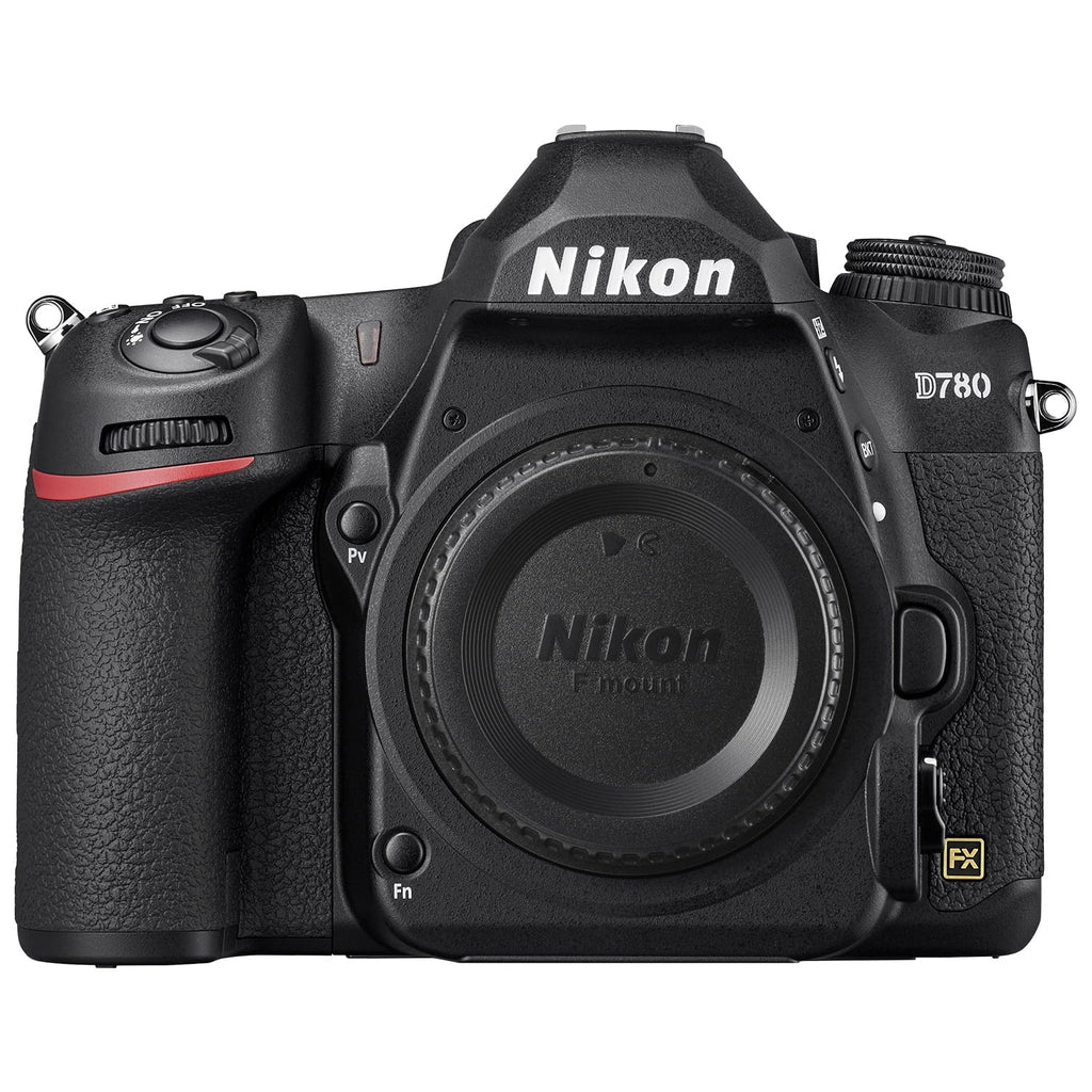 Nikon D780 DSLR Camera with AF NIKKOR 50mm f/1.8D Lens + SanDisk 64GB Card + Case + 3 Pieces Filter + Flash + ZeeTech Accessory Bundle