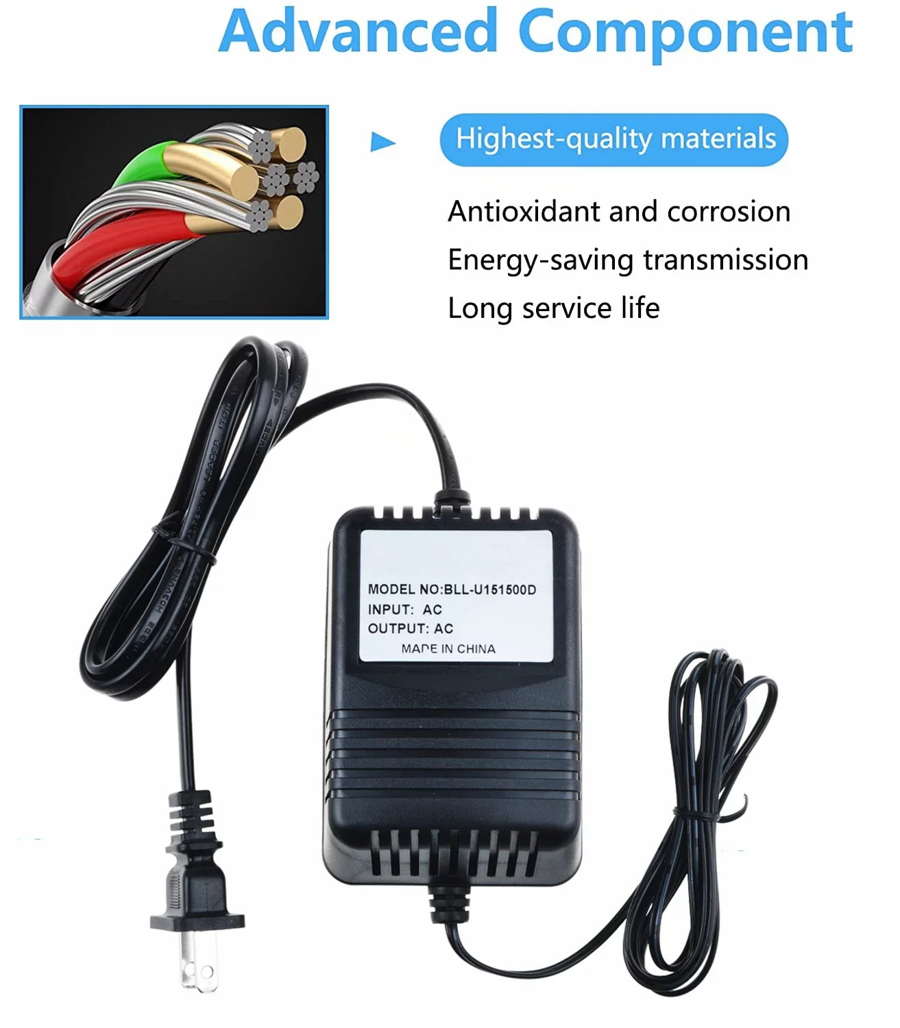 KONKIN BOO AC/AC Adapter Replacement Icon Neo Phantom NeoPhantom 2 Mic input Preamp;Icon NeoAmp 4-Channel Headphone Amplifier;Icon Neo PreAmp NeoPreAmp instrument microphone pre-amp