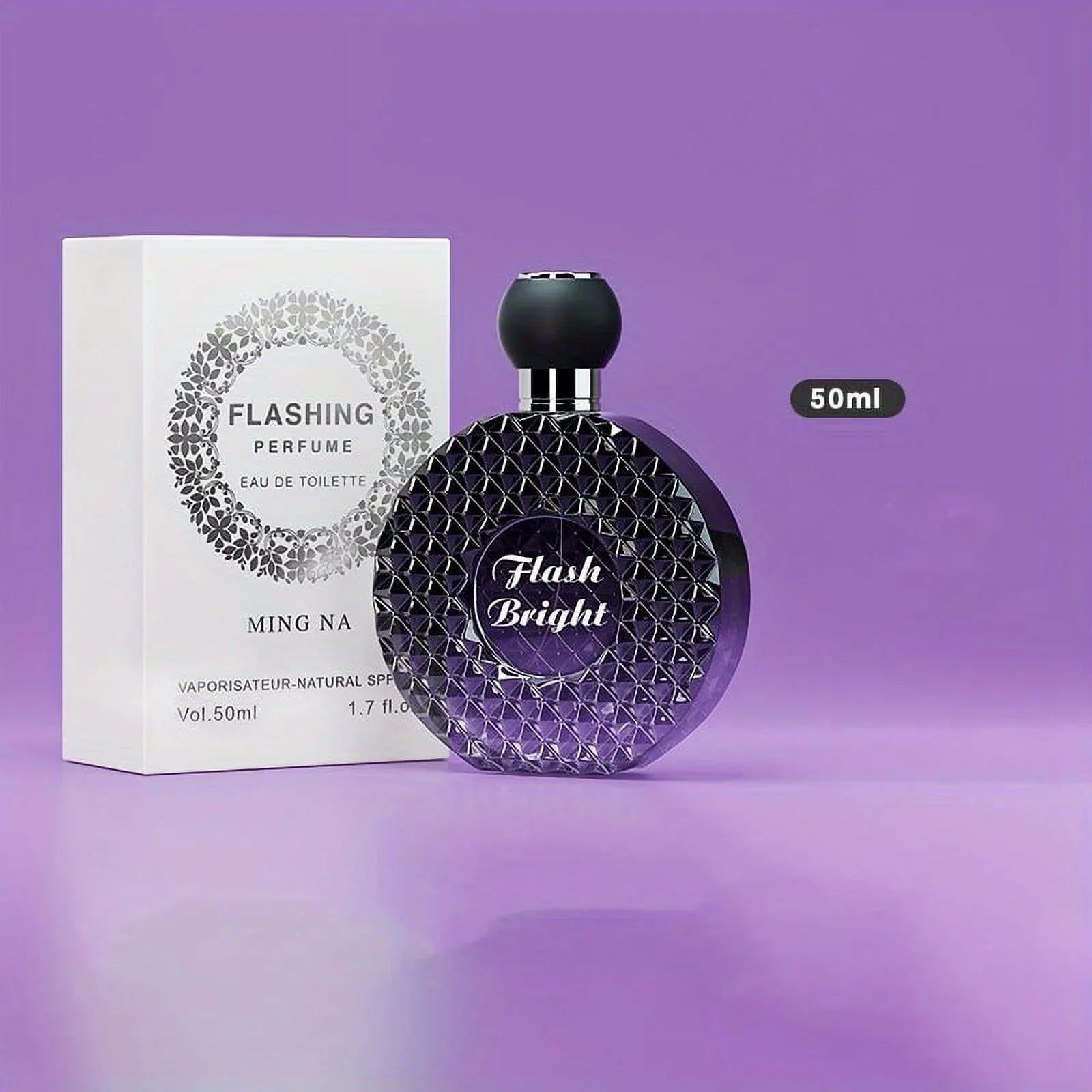 MINGNA Eau De Toilette Spray For Women, Refreshing And Lasting Floral Fruity Scent, Sparkling Diamond-Shaped Perfume, For Dating, Daily, Party Use