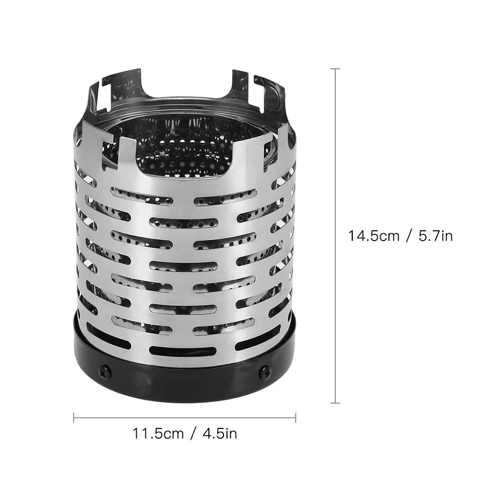 Nebublu Heating Stoves,Warmer Stoves Protection Outdoor Portable Heater Tent Coating Handle Steel Tent Shield Stainless Steel Tent Handle Tent Heater Portable Stainless Steel SIUKE RUSUO Protection Handle Tent