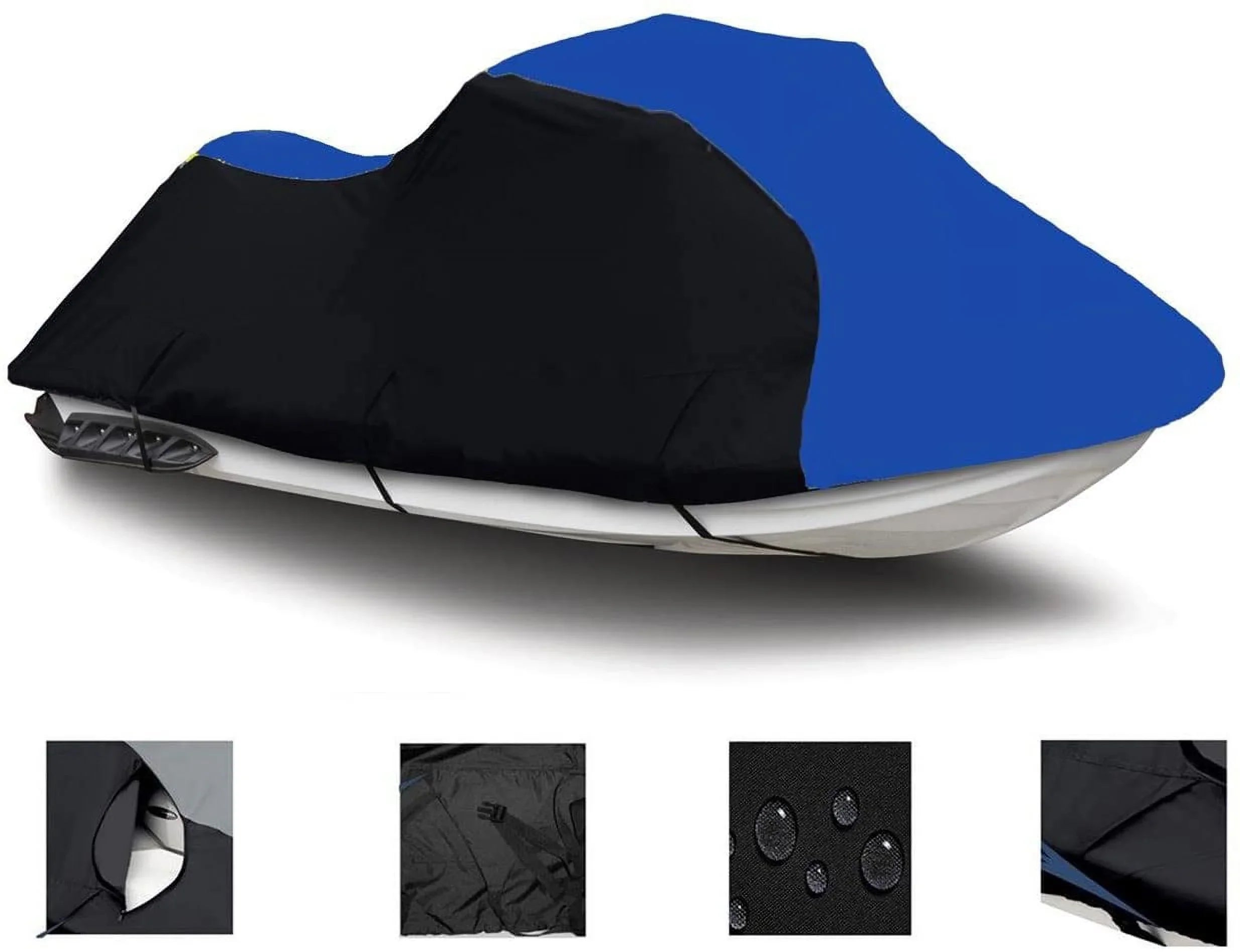 Black/Blue Heavy-Duty Wrap Sea Doo Sea-Doo GTX Wake 155 2011 2012 2013 2014 2015 2016 2017 2018 Jet Ski Shield PWC Coating New