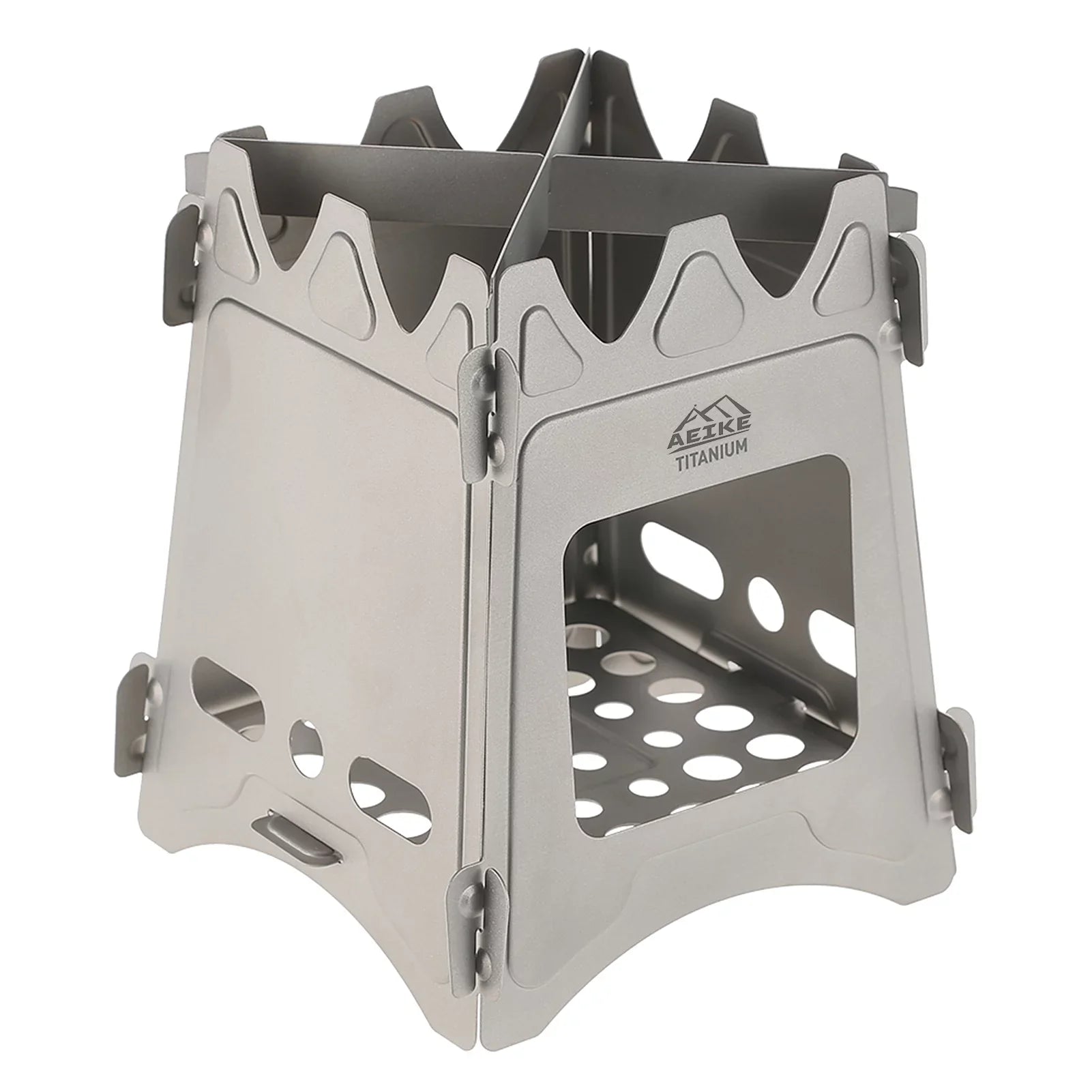 Aeike Camping Wood Stove Portable Folding Lightweight Wood Burning Backpacking Stove Survival Cooking Picnic