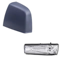 Brock Aftermarket Replacement Driver Left Door Mirror Wrap Paint To Match Gray And Turn Signal Light Set With 2015-2021 RAM Promaster City SLT/Tradesman SLT