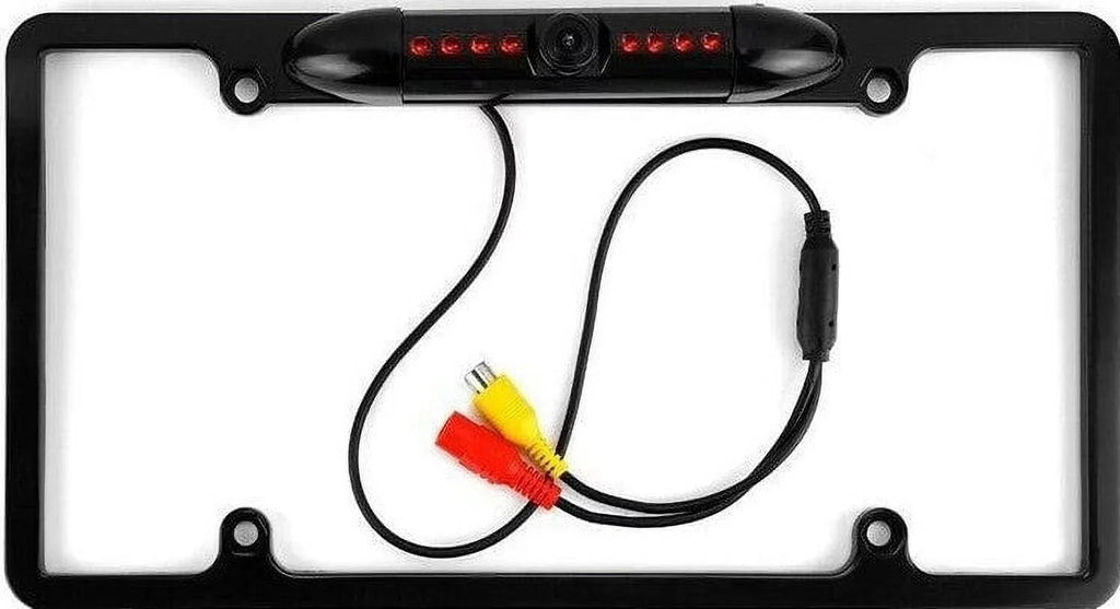 Backup Camera Rearview License Plate Frame ALPINE INE-W960 INEW960 Black
