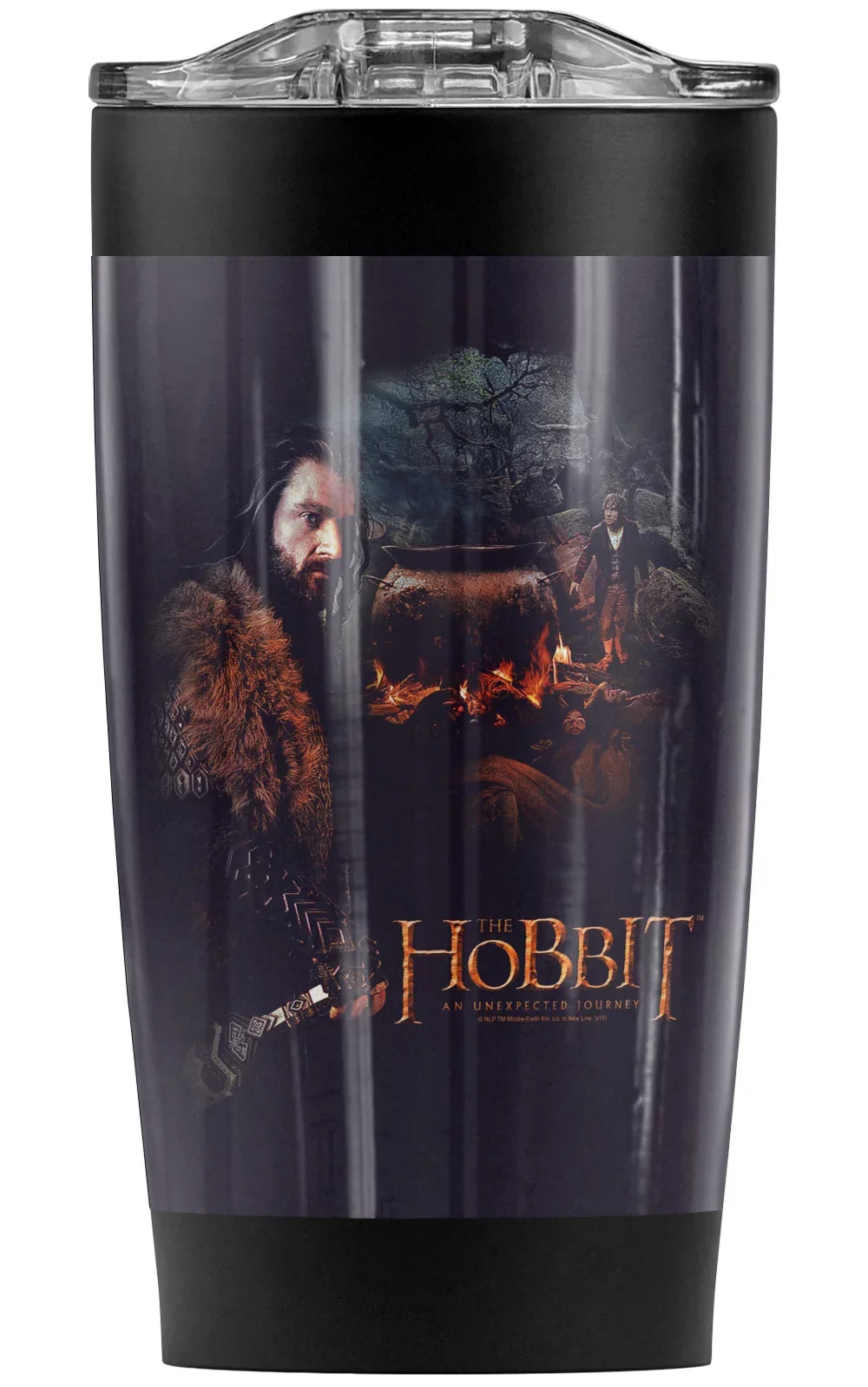 The Hobbit/Thorin Cauldron Stainless Steel Tumbler 20 oz Coffee Travel Mug/Cup, Vacuum Insulated & Double Wall with Leakproof Sliding Lid | Top-notch Hot Drinks and Cold Beverages