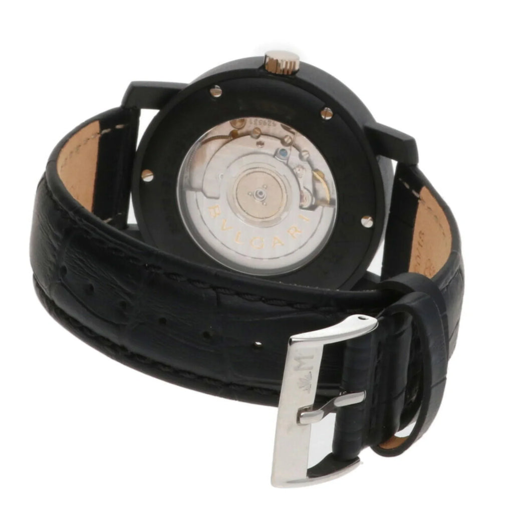 Pre-Owned Bvlgari BVLGARI carbon watch BB40CL self-winding men's (Good)