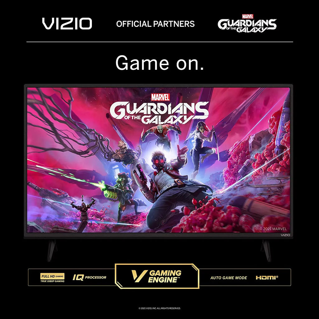 VIZIO 24-inch D-Series Full HD 1080p Smart TV (D24f) with AirPlay and Chromecast Built-in, Screen Mirroring, Voice Control, & 150+ Free Streaming Channels Bundle with Cable Ties and Microfiber