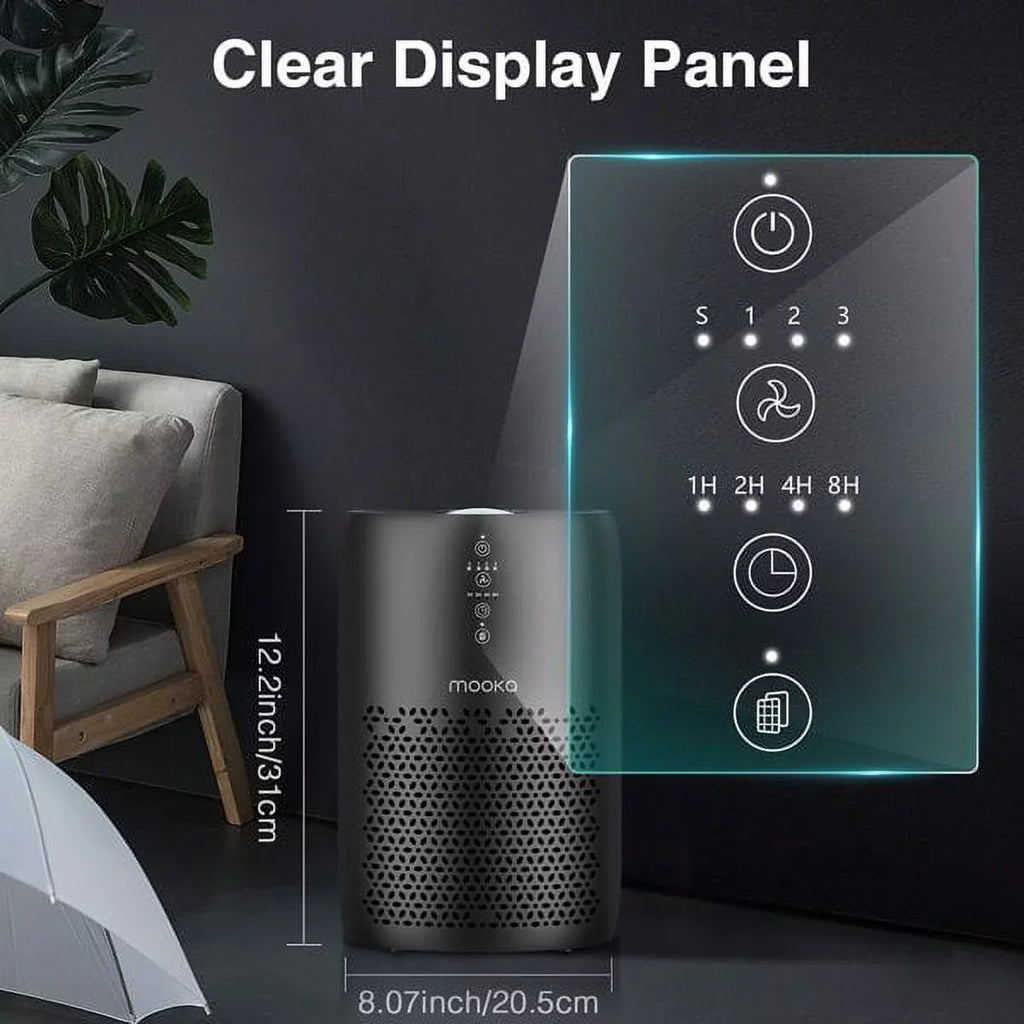 HiSmartLife Air Purifier Home Large Room 861 sq ft, H13 HEPA Filter Air Cleaner Bedroom Office