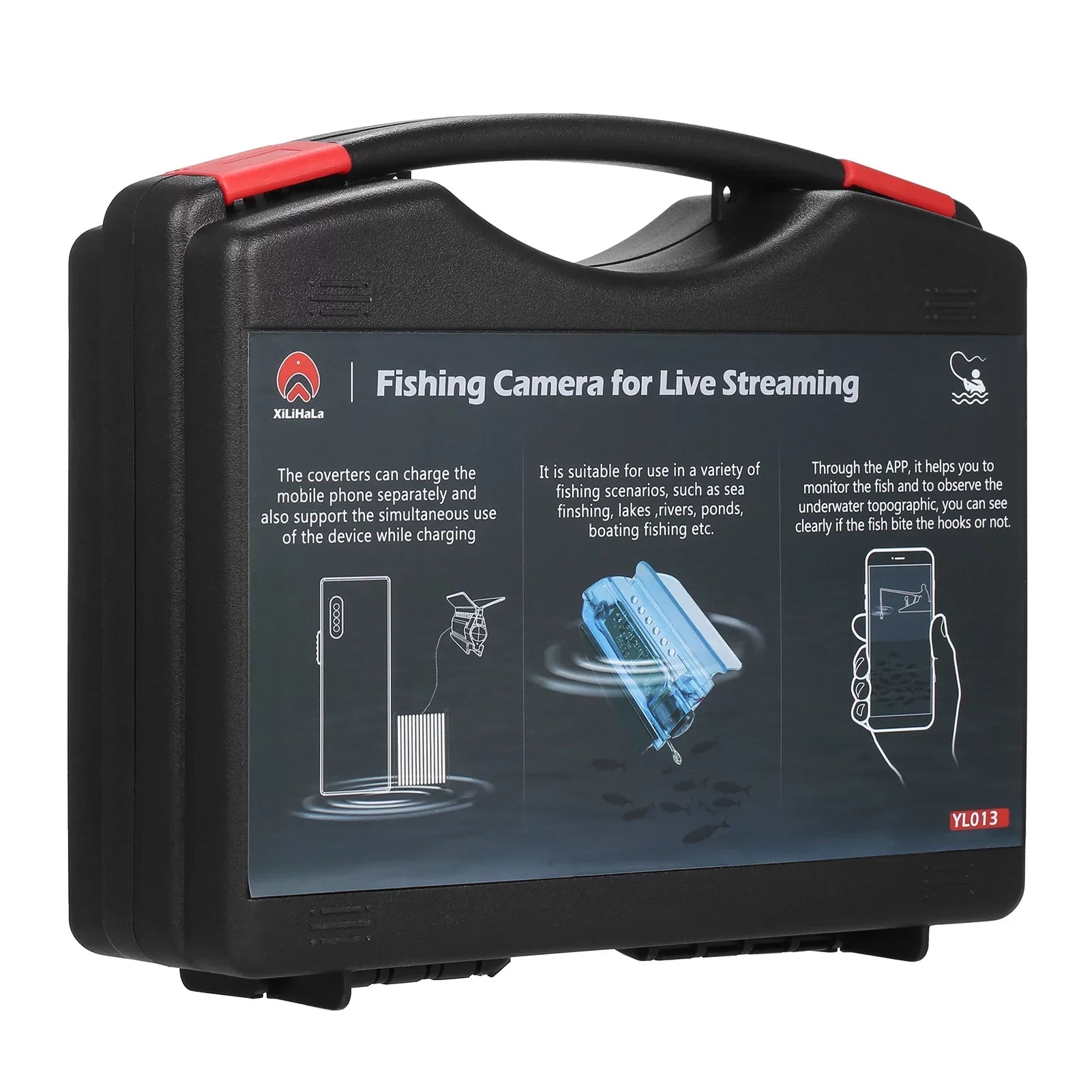 Gofishup 1080P Underwater Fishing Camera Fish Finder with APP Control, Live Video Ice Lake Sea Craft Kayak Fishing