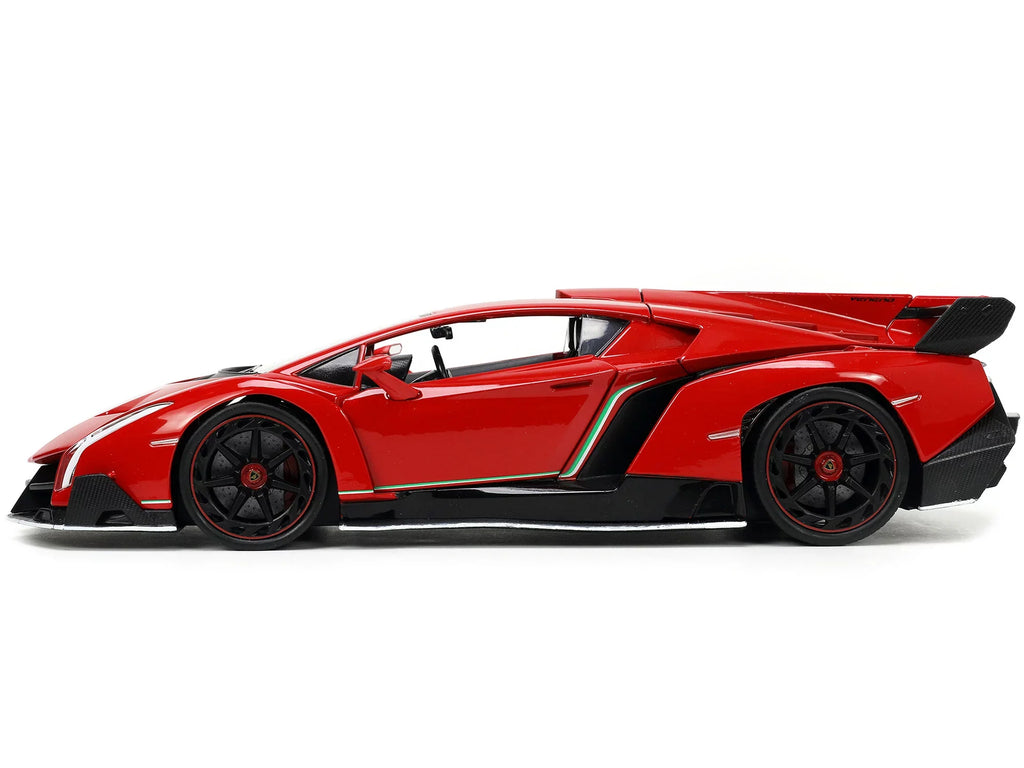 Jada 34212 Lamborghini Veneno Red & Black Hyper-Spec Series 1-24 Diecast Model Car