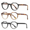3 Pairs Round Reading Glasses Vintage Blue Light Blocking Mens Womens Readers