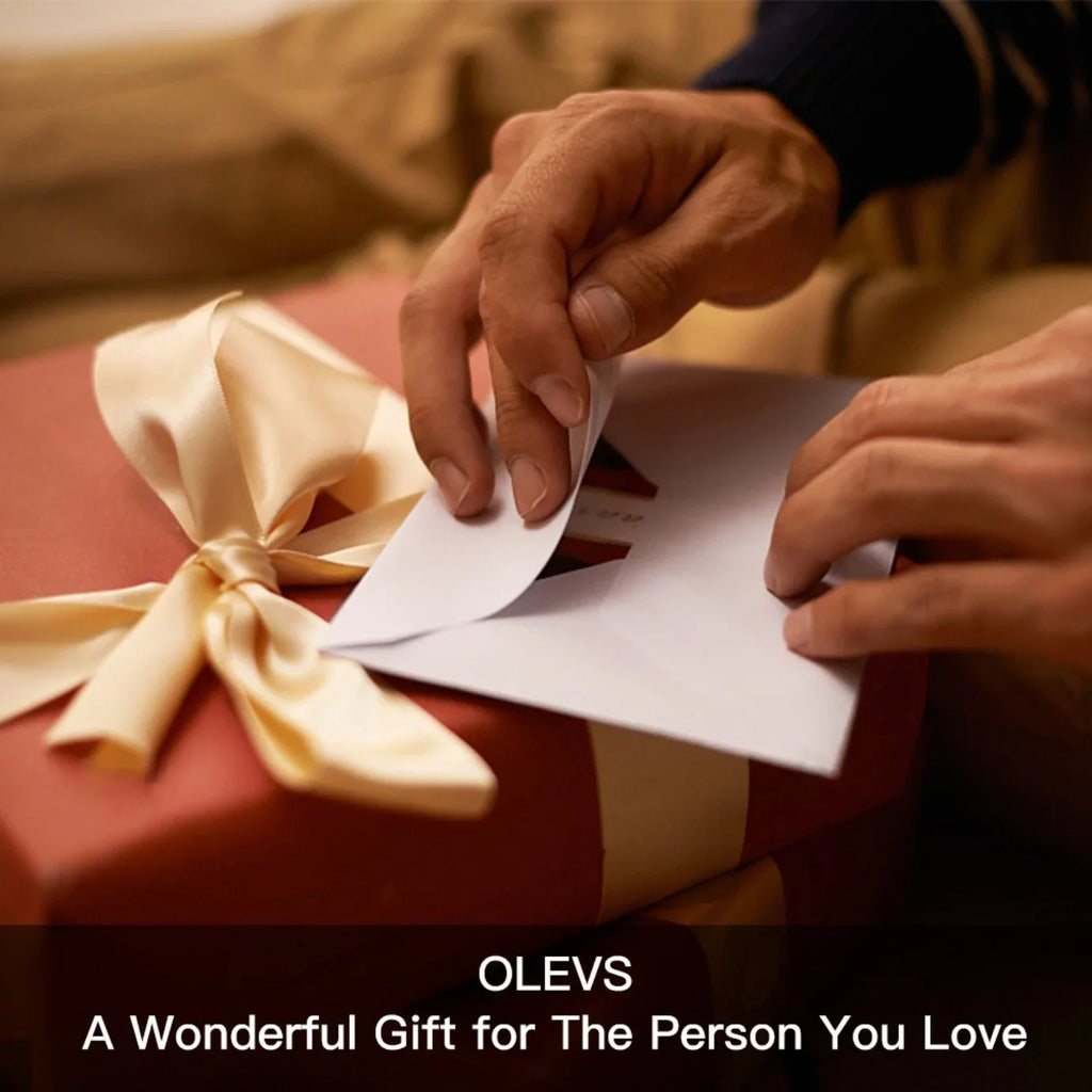 OLEVS Automatic Watches Men Luxury Business Dress Mens Watches Diamond Skeleton Self-Winding Stainless Steel Band