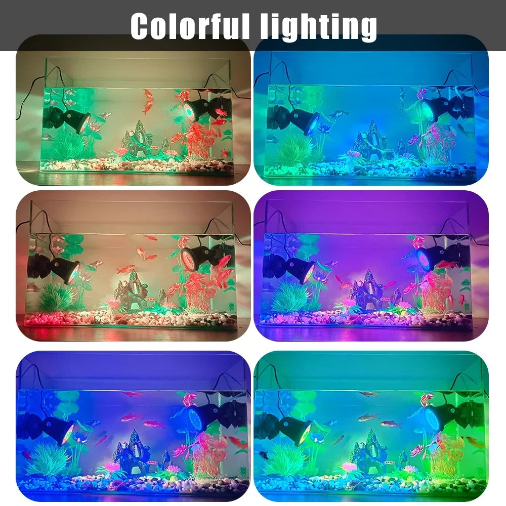 Swimming Pool Lights,DFITO 36 LED RGB Pond Spot Lights Underwater Pool Fountain IP68 4 lights + IR Remote