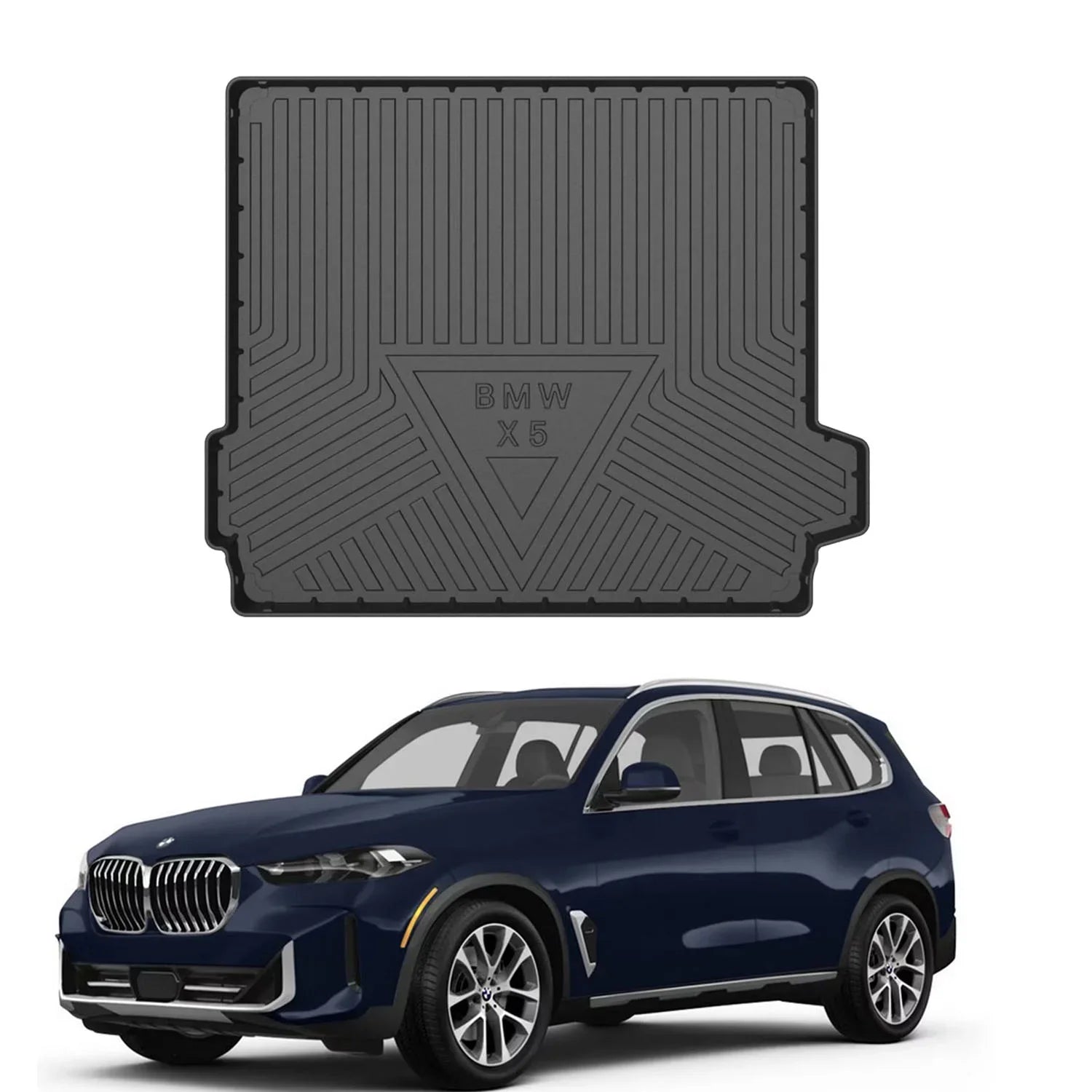 Cargo Liner fit 2019-2024 BMW X5 All Rear Trunk Wrap Cargo Tray Floor Mat BMW X5 2019 2020 2021 2022 2023 2024 Accessory , Black