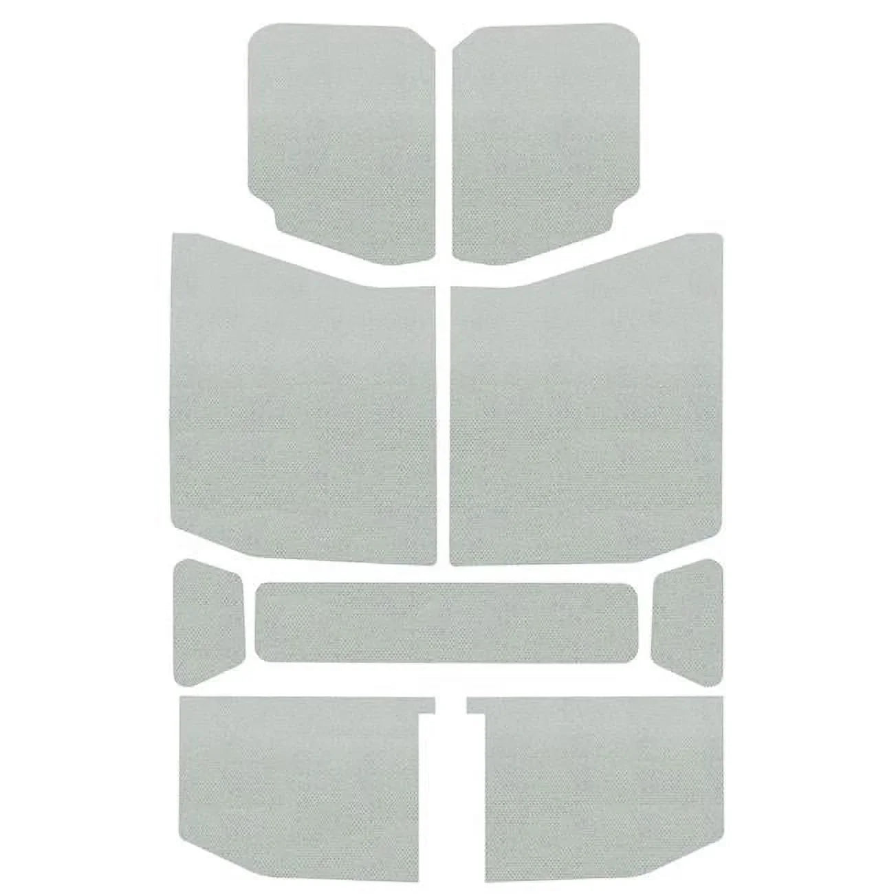 050170 Boom Mat Sound Deadening Headliner Kit 2018-2019 Jeep Wrangler JL 4-Door, White - 9 Piece