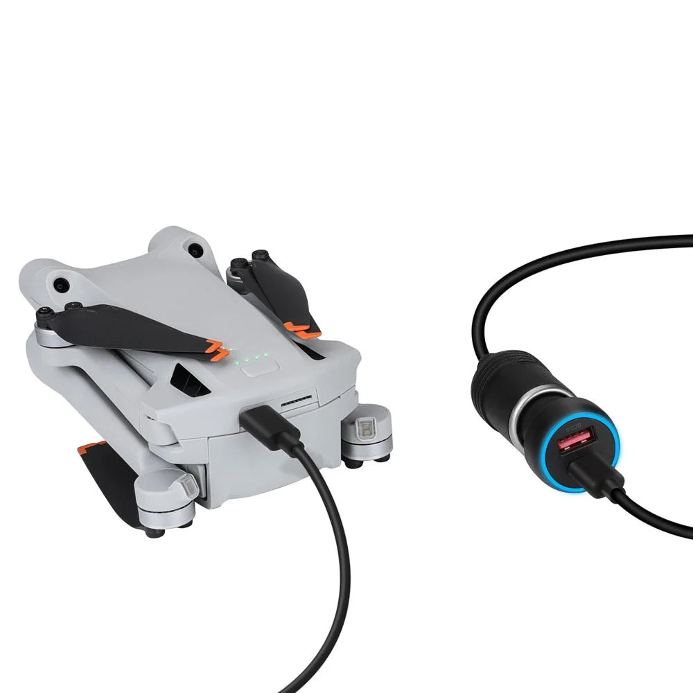 Super Fast USB-C Charging Adapter QC3.0 PD Car Charger DJI Mini 2/Mini 3 Pro