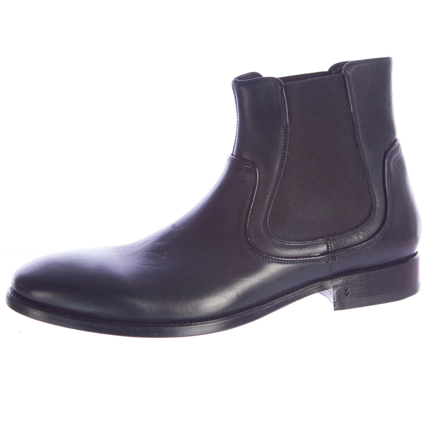 John Varvatos Men's Fleetwood Chelsea Leather Boots 7 Black