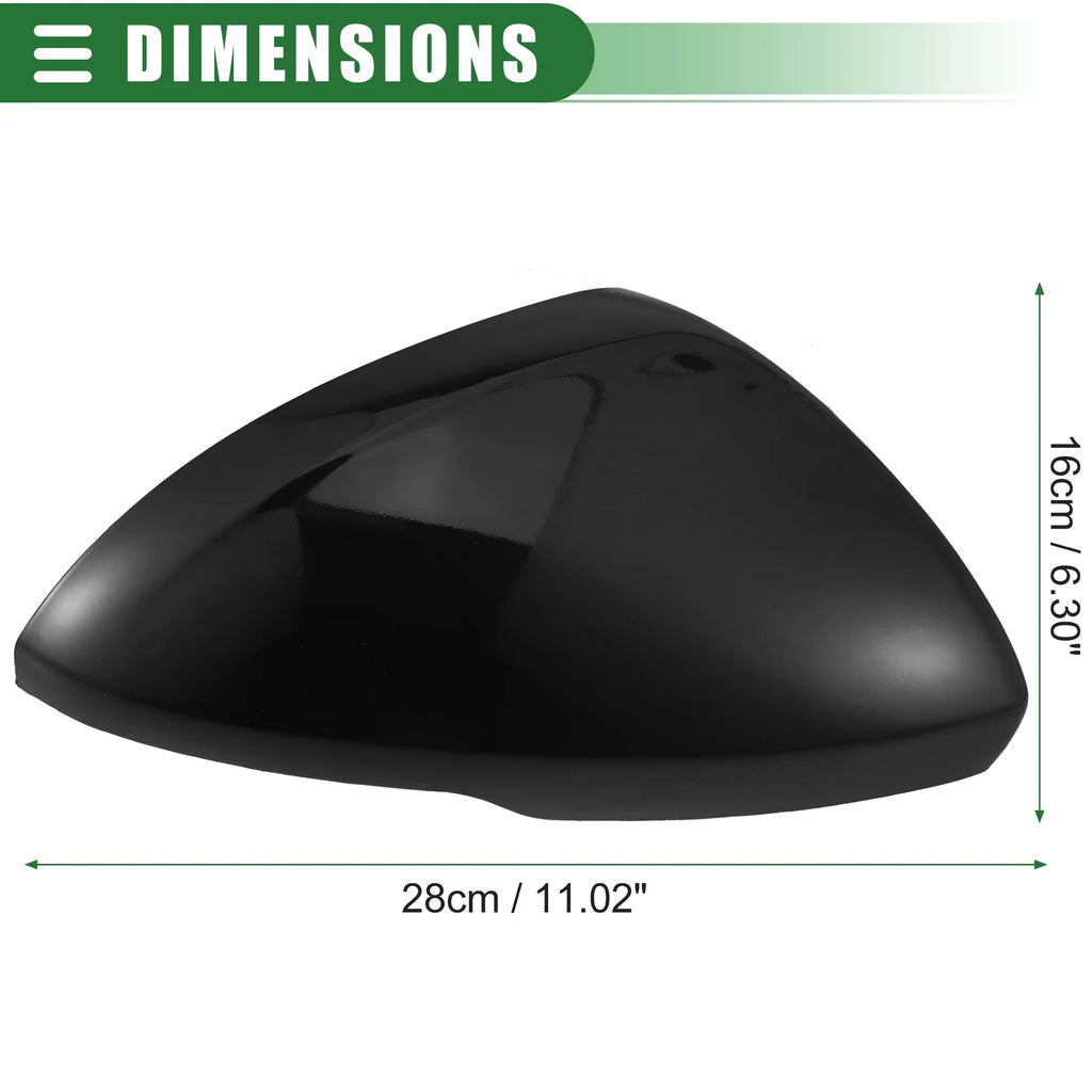 Unique Bargains Side View Mirror Protection Trim Shell Right Side Mirror Cap Replacement Chevrolet Cruze 2017-2019 Black