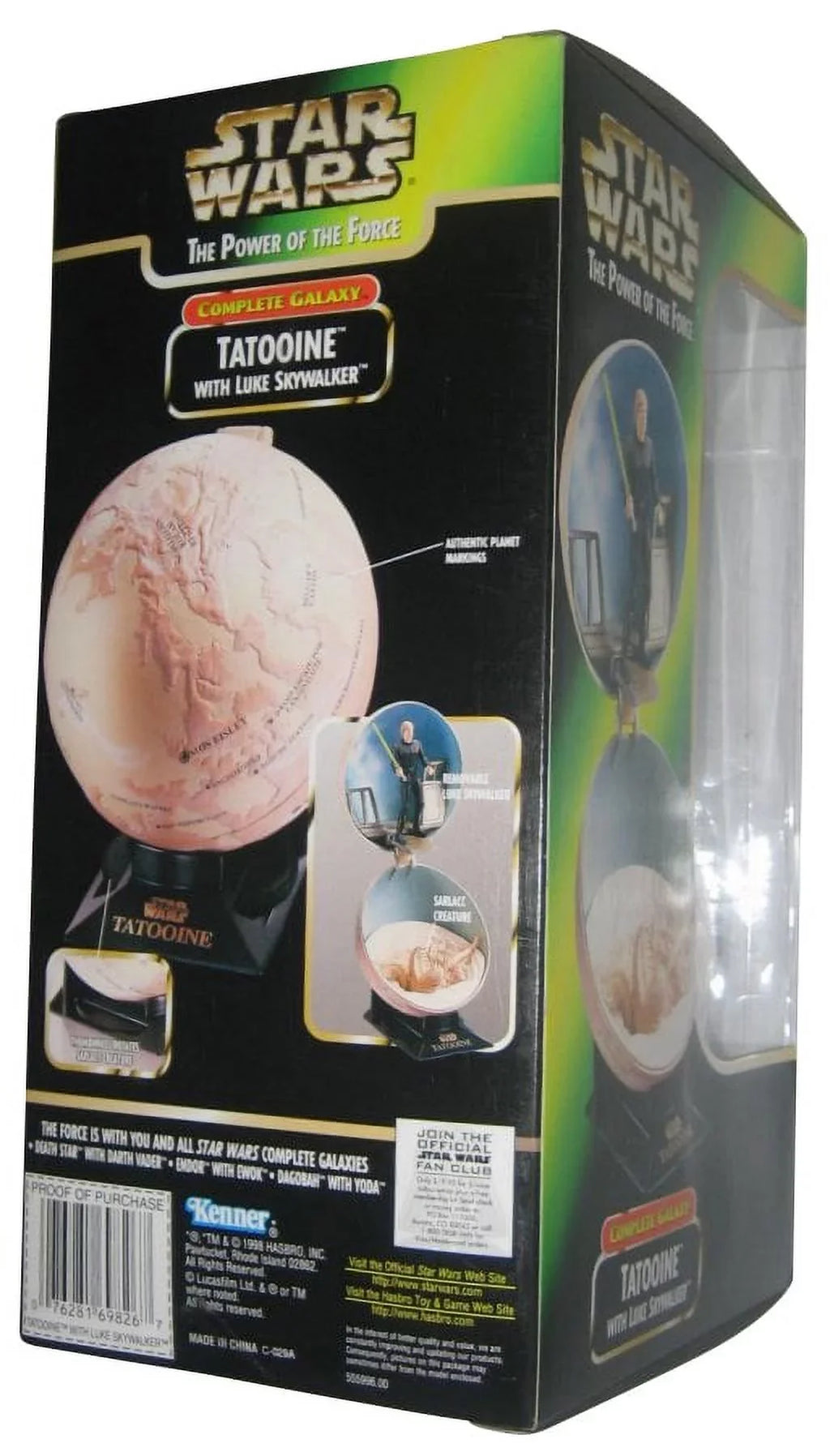star wars - power of the ce - tatooine - complete galazy series - with luke skywalker - collectible